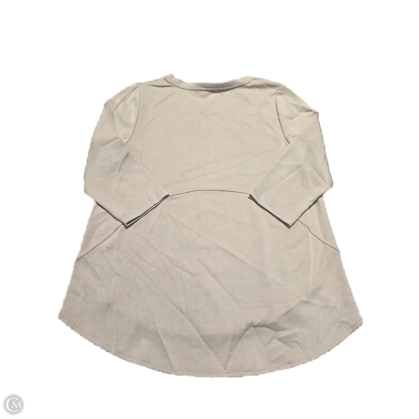 Top Long Sleeve By Cmc In Cream, Size: L