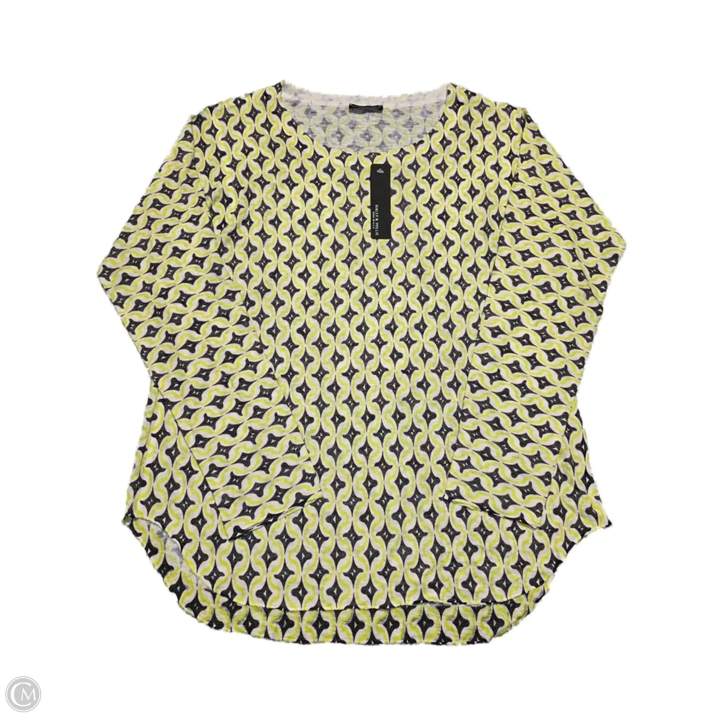 Sweater By Nally And Millie In Green & Grey, Size: Xl