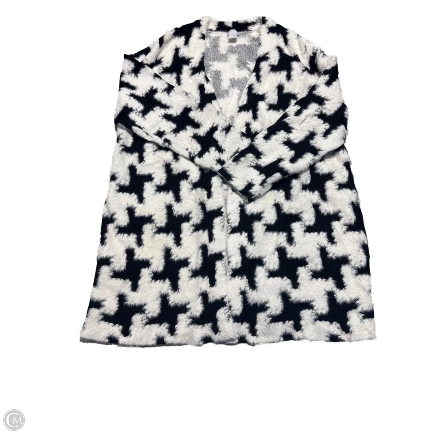 Shawl By Chicos In Black & White, Size: Xl