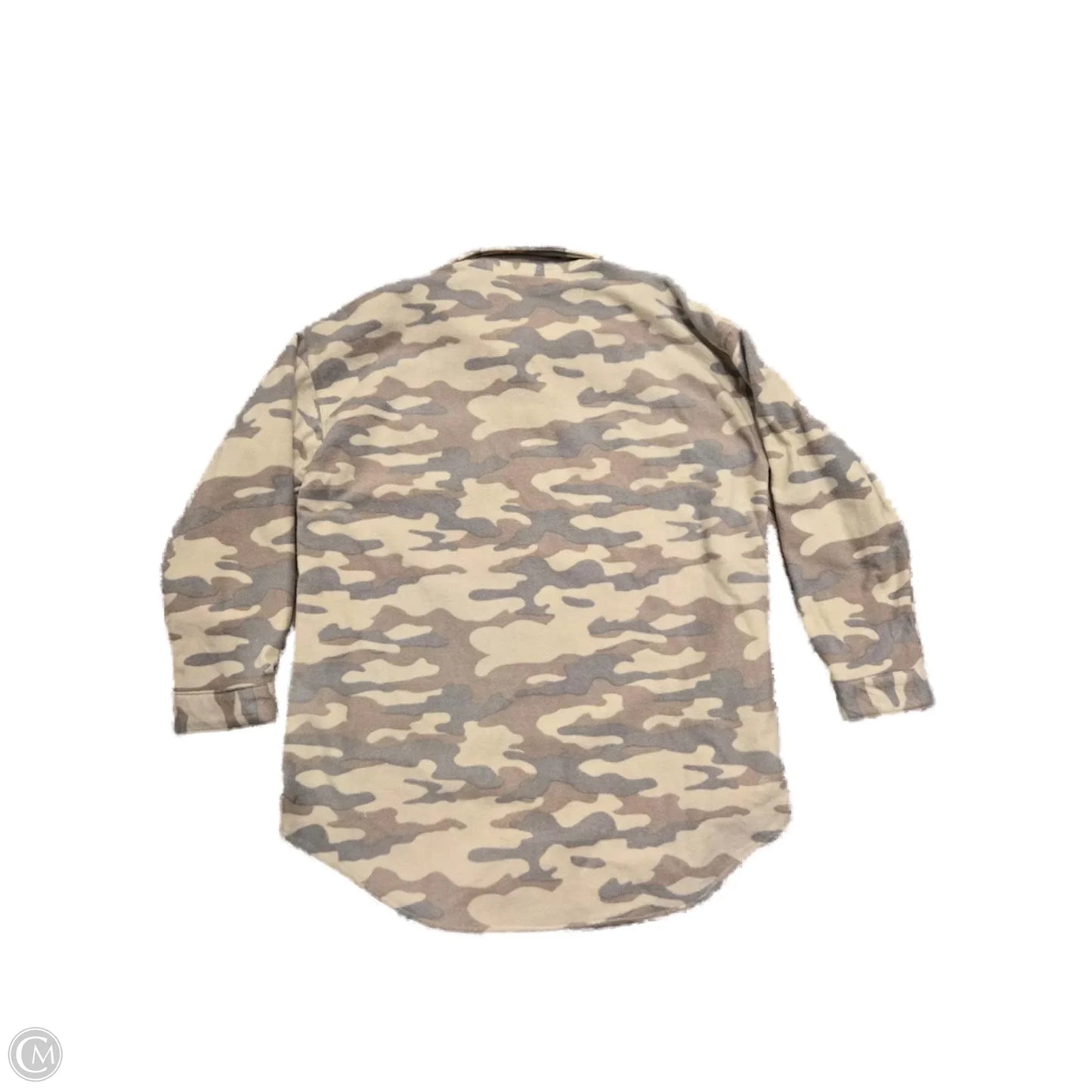 Top Long Sleeve By Maurices In Camouflage Print, Size: L