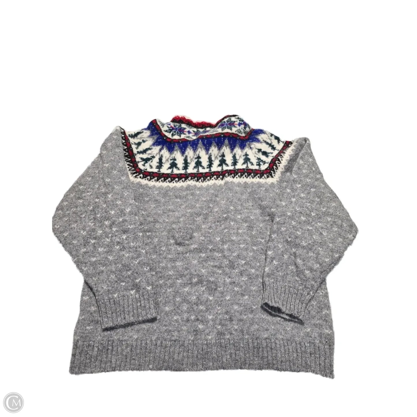 Sweater By Eddie Bauer In Grey, Size: M