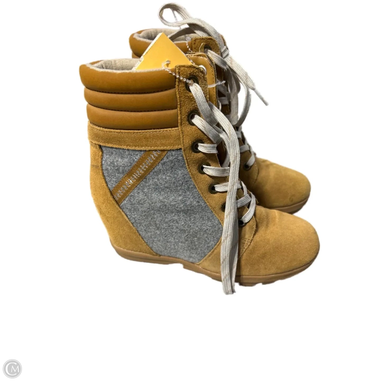 Shoes Heels Wedge By Cme In Tan, Size: 8