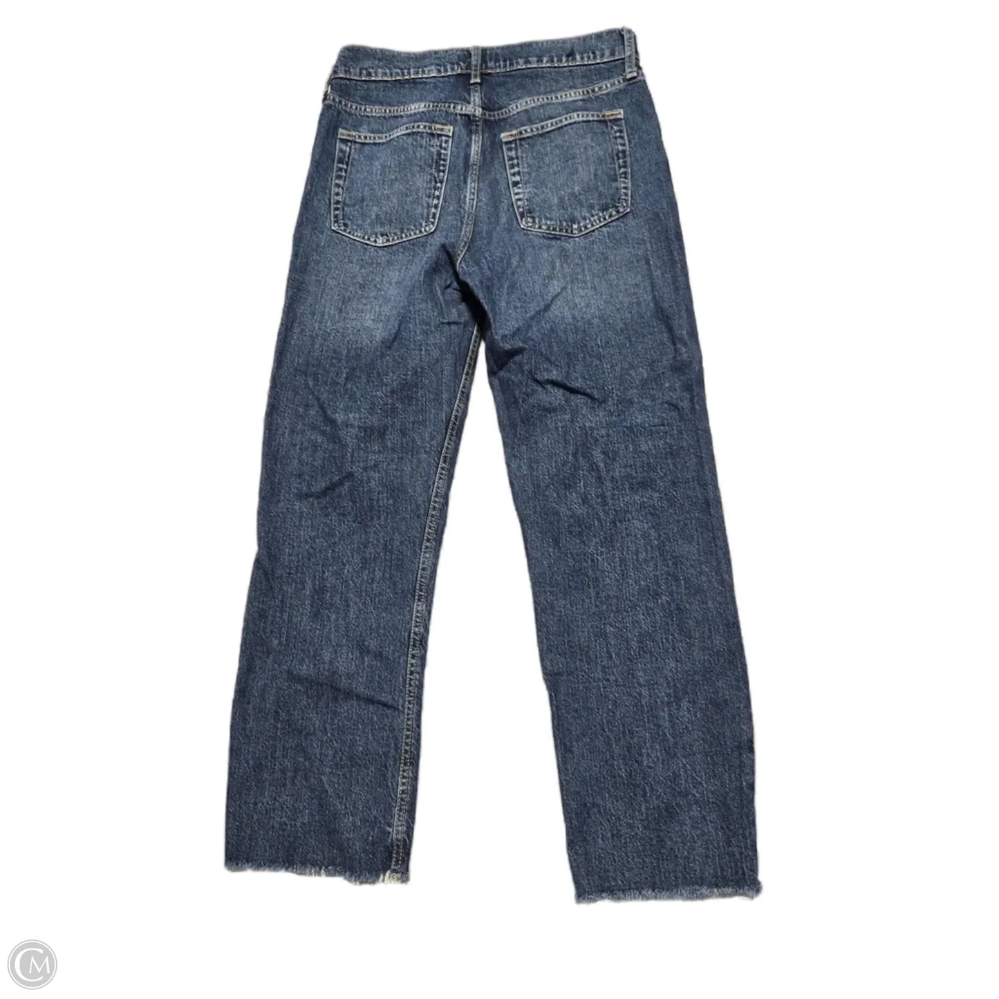 Jeans Straight By Gap In Blue Denim, Size: 10