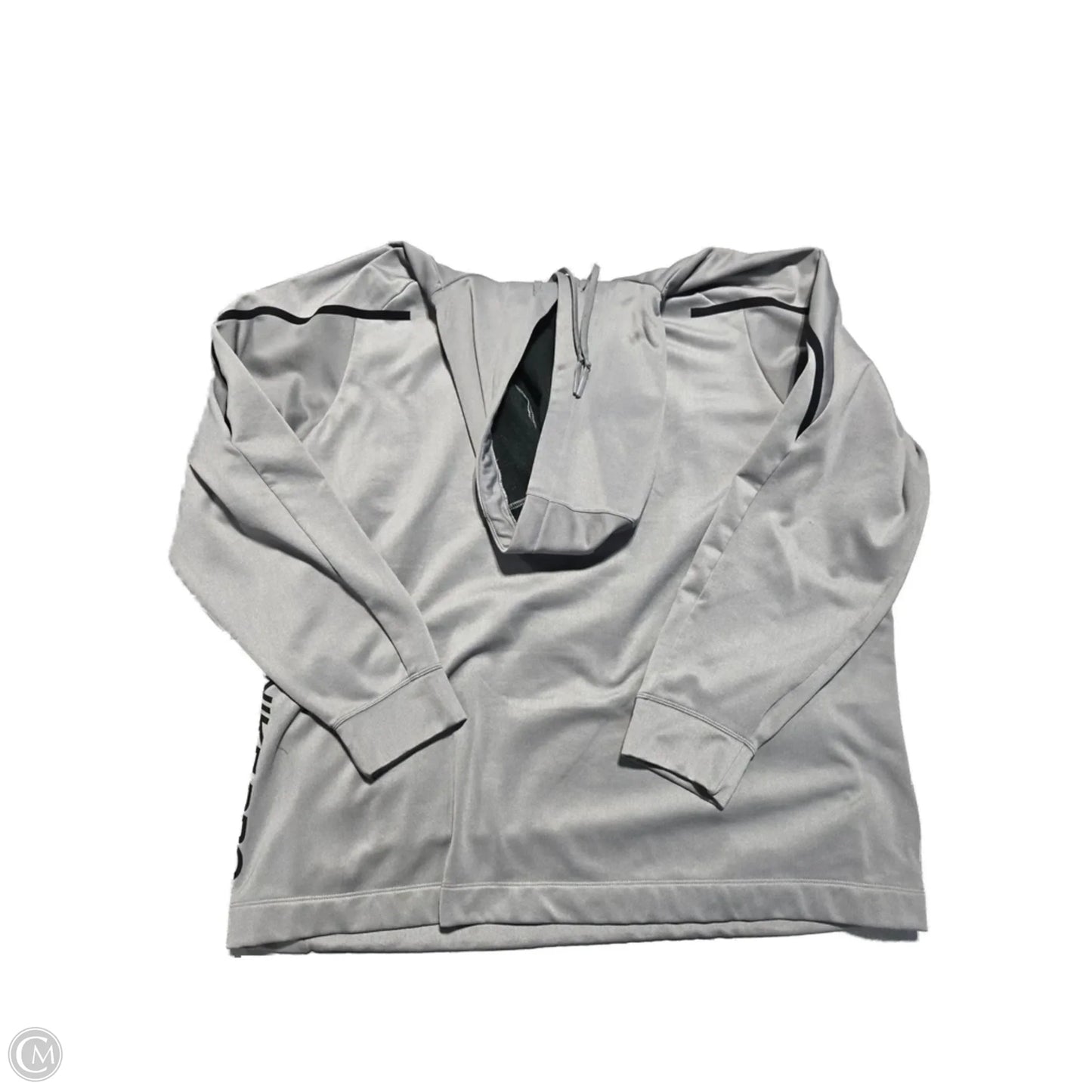 Athletic Sweatshirt Hoodie By Nike In Grey, Size: Xl