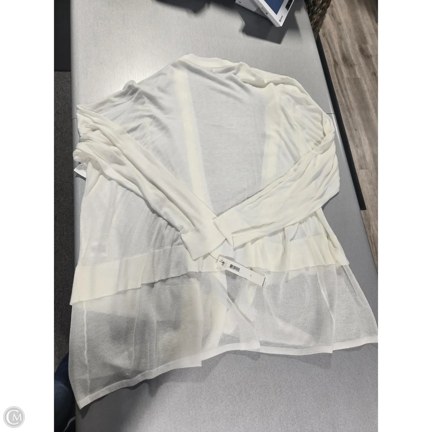 Cardigan By Dkny In Cream, Size: 3x