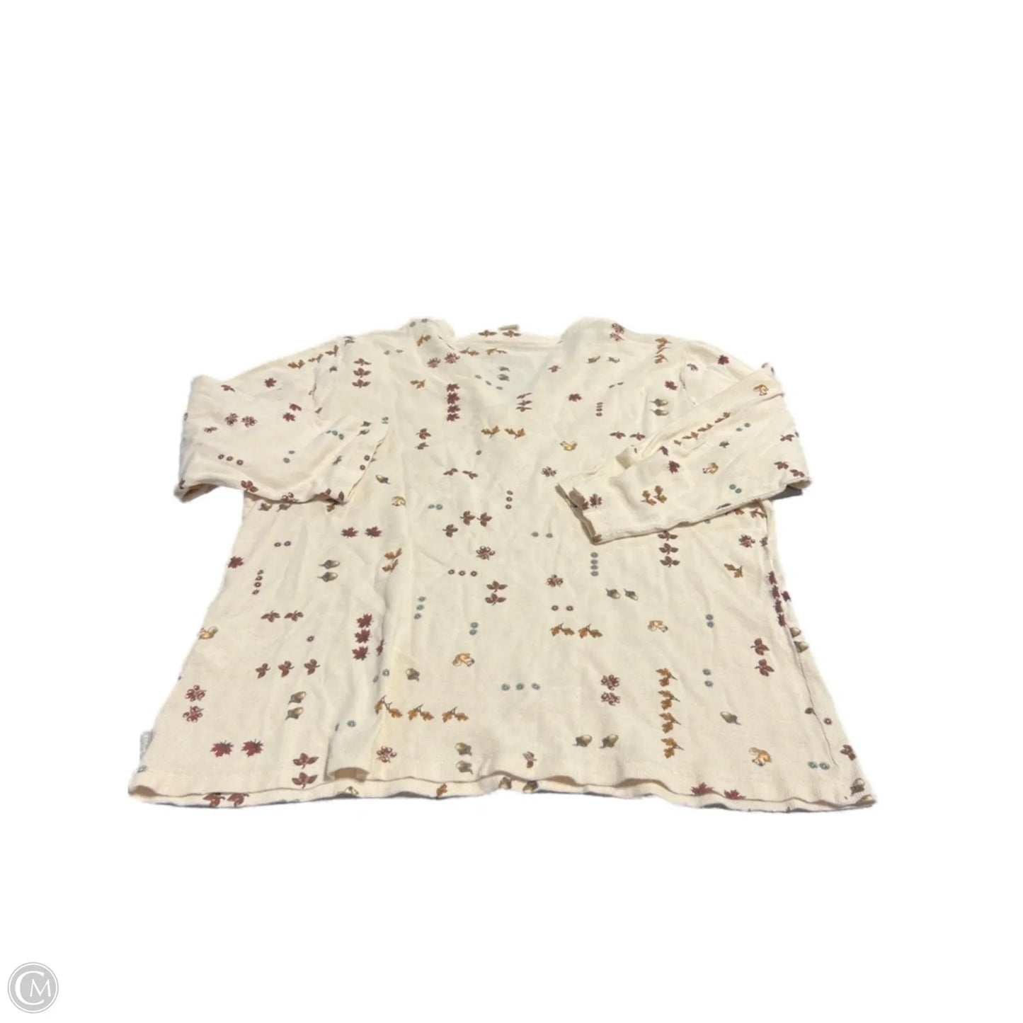 Top 3/4 Sleeve By Woolrich In Brown, Size: L