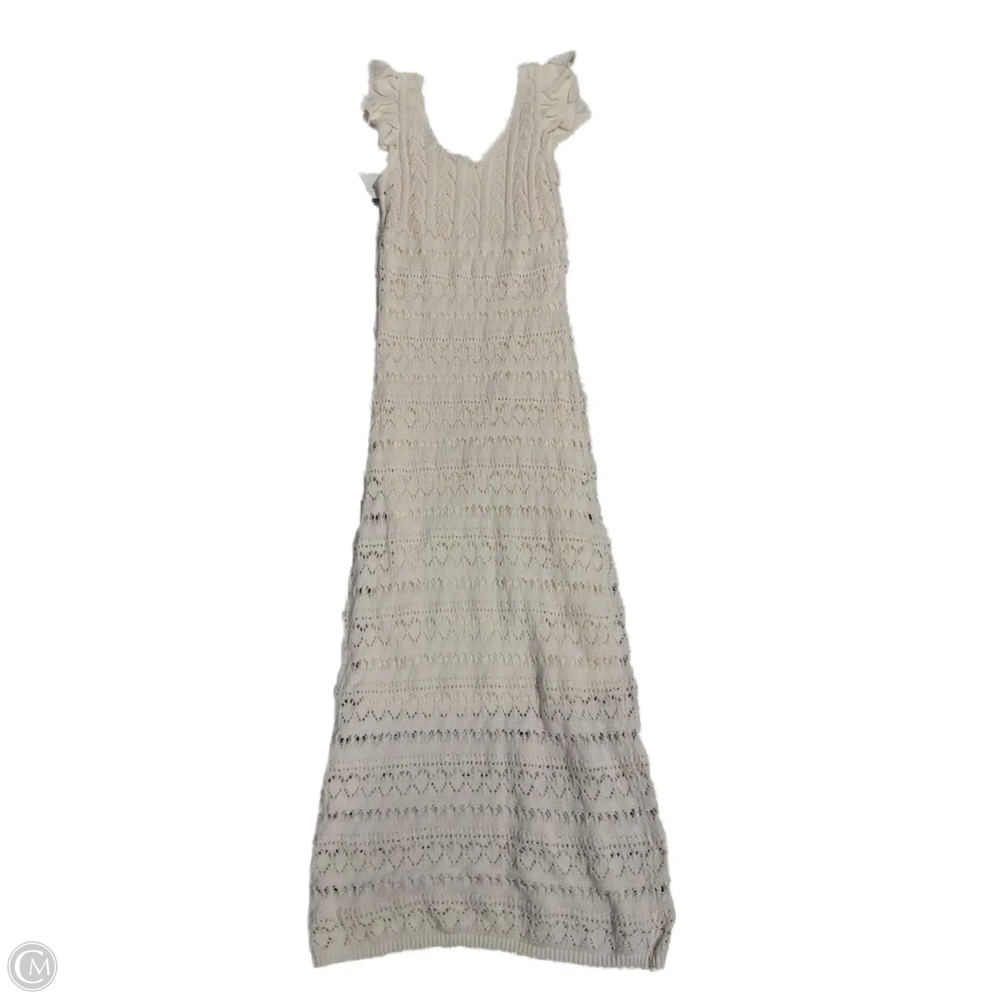 Dress Casual Maxi By Freshman In Cream, Size: M