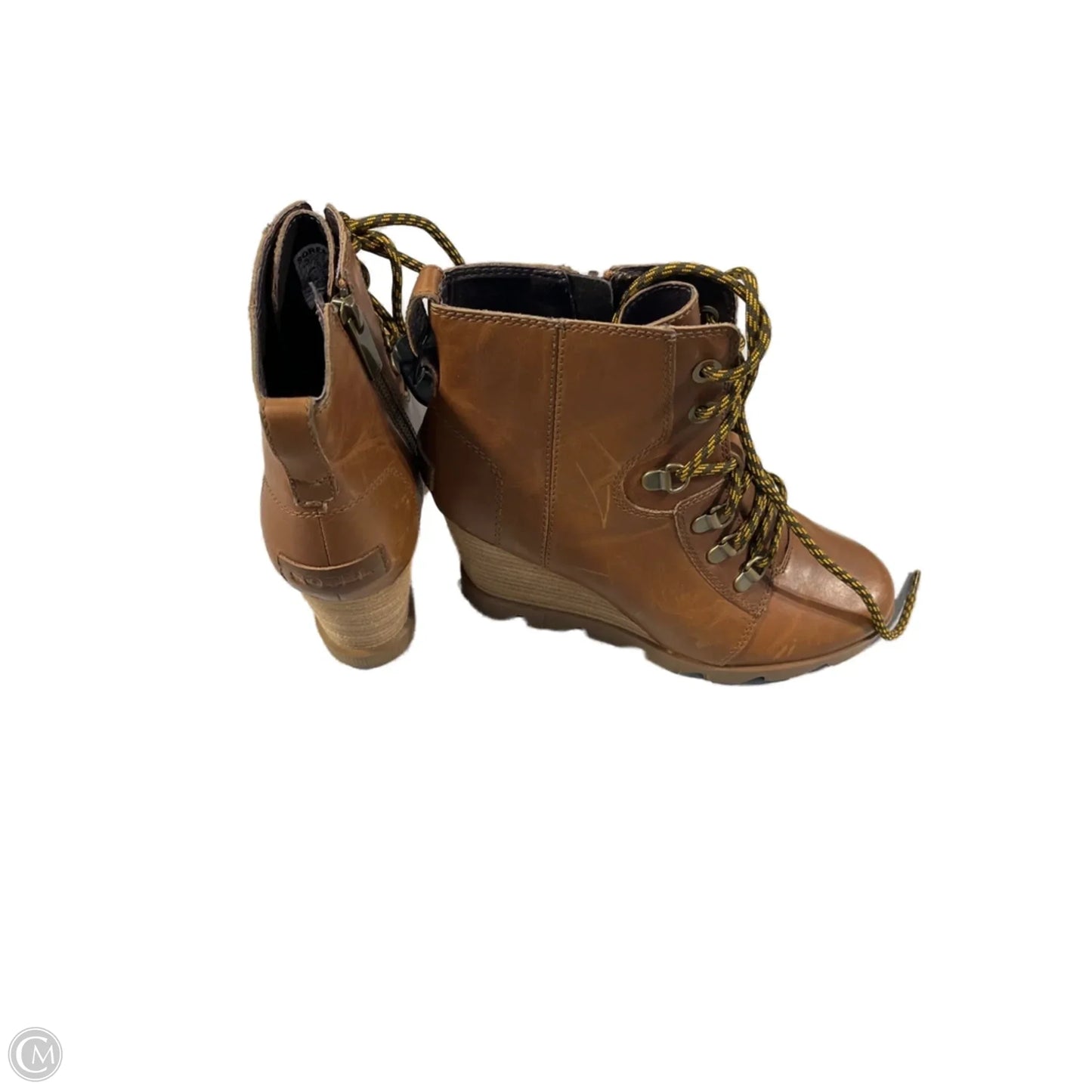 Boots Ankle Heels By Sorel In Tan, Size: 7