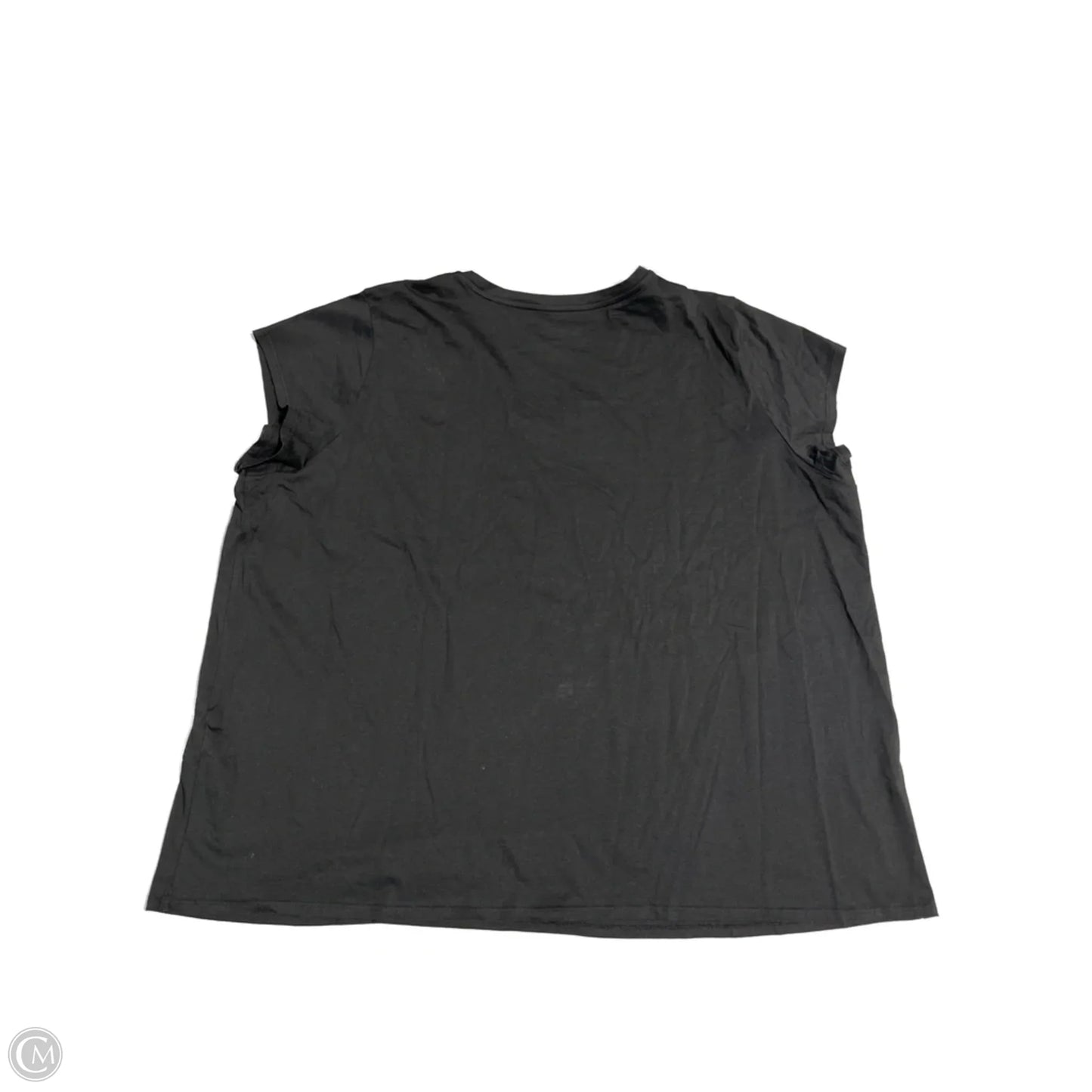 Top Short Sleeve Basic Eileen Fisher In Black, Size: 3x