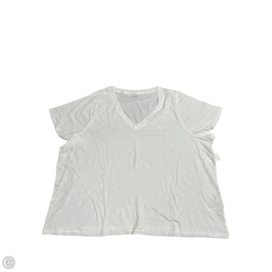 Top Short Sleeve Basic By Madewell In White, Size: 3x
