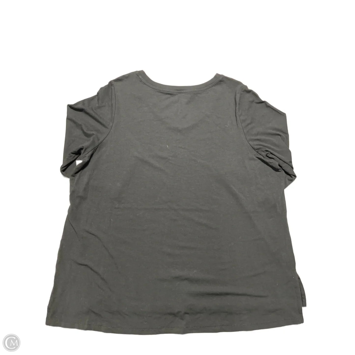 Top 3/4 Sleeve Basic By Jones And Co In Black, Size: 2x