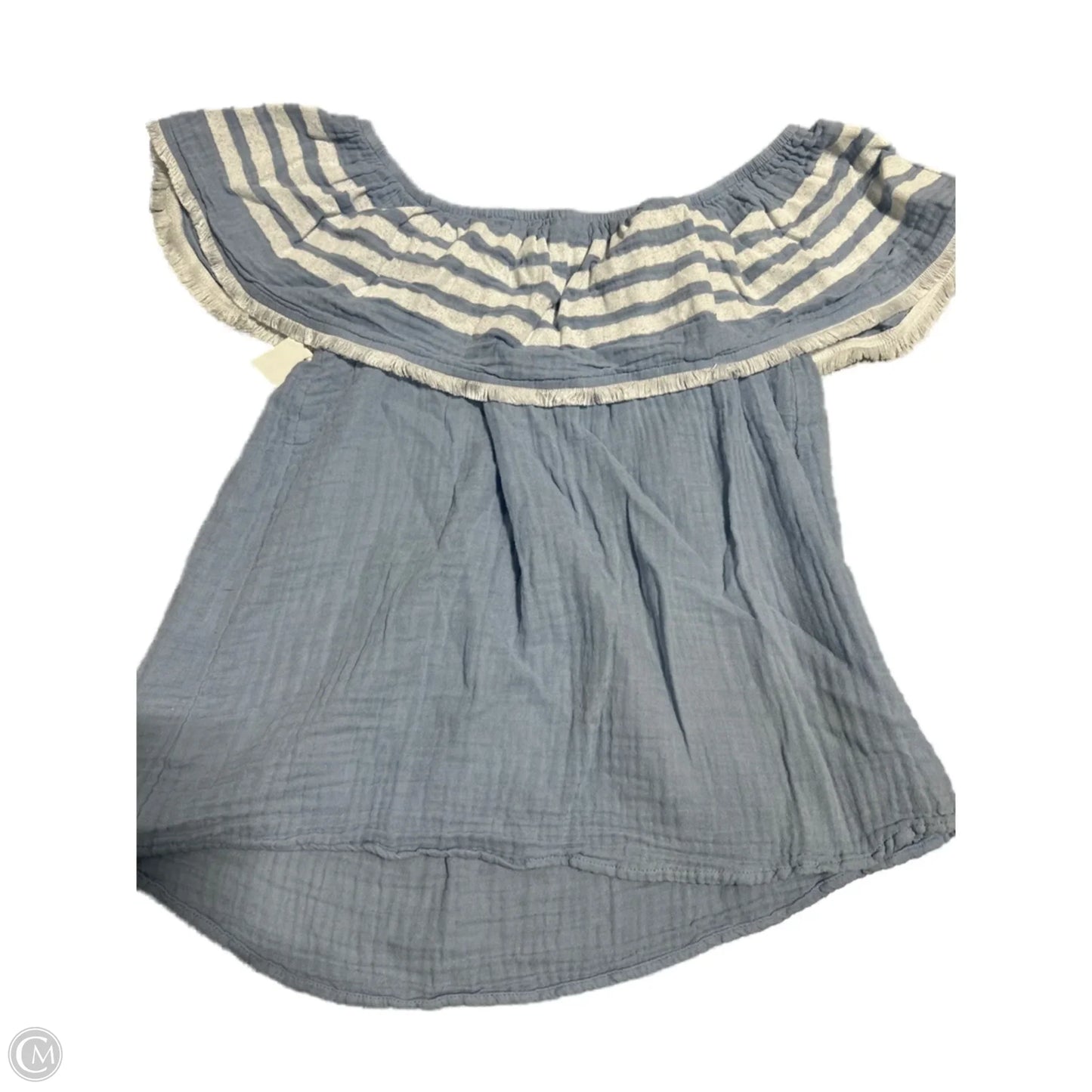 Top Short Sleeve By Allison Joy In Blue, Size: S