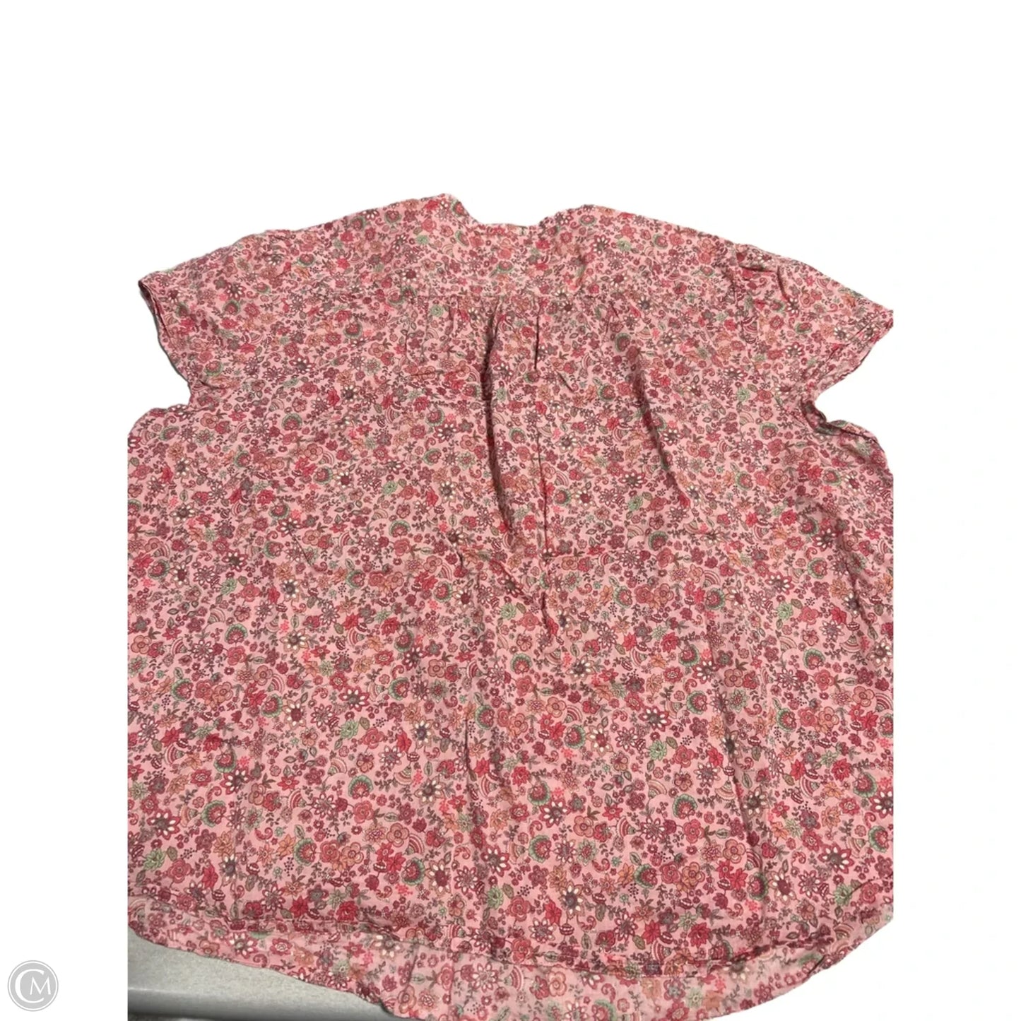 Top Short Sleeve By J. Jill In Floral Print, Size: 3x