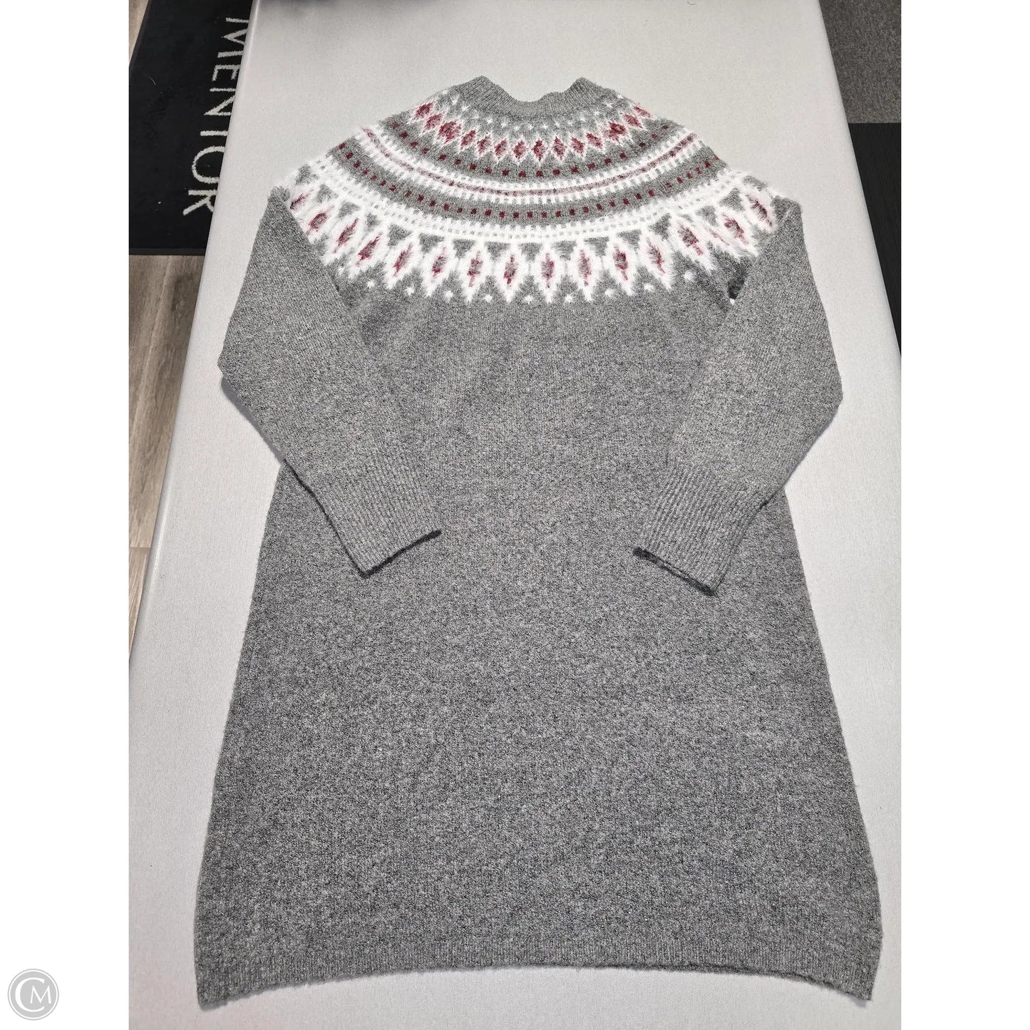 Dress Sweater By Absolutely In Grey, Size: S
