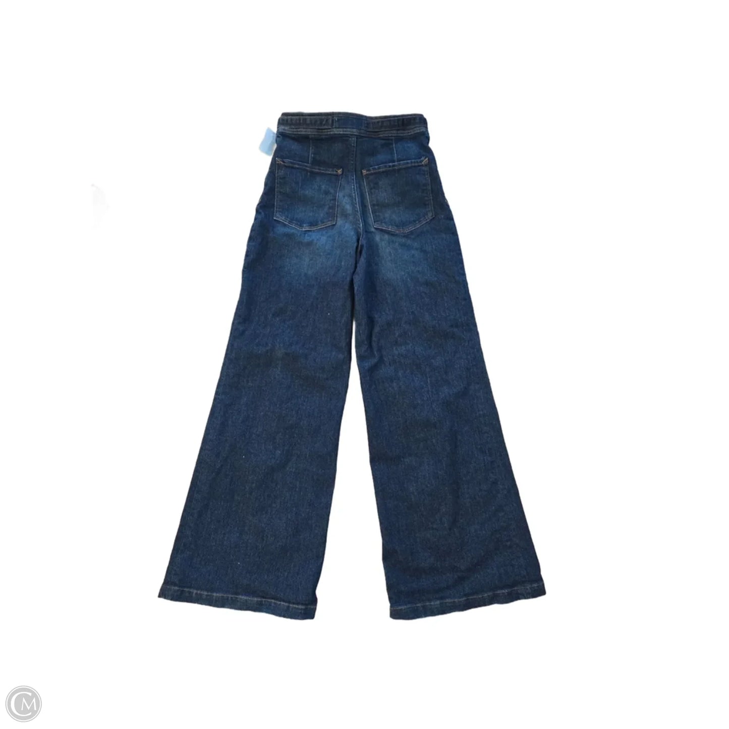 Jeans Wide Leg By Express In Blue Denim, Size: 8