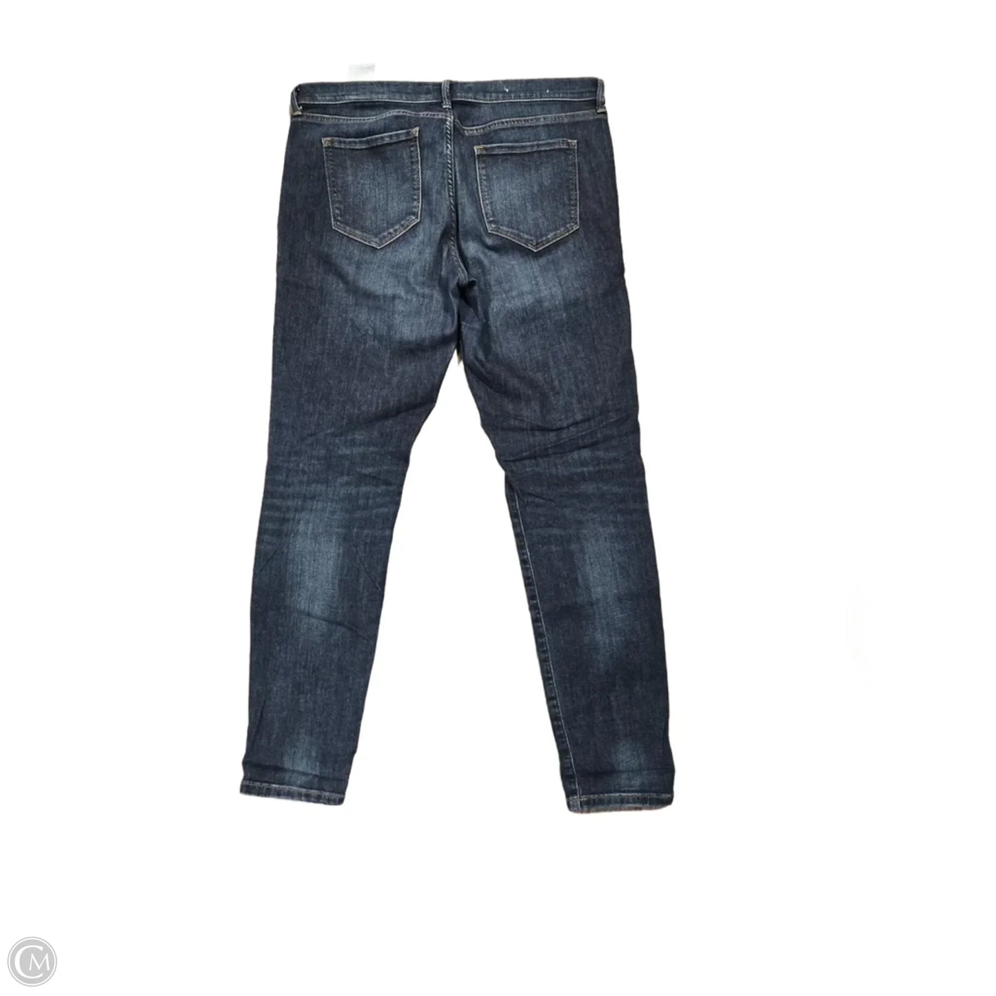 Jeans Straight By Banana Republic In Blue Denim, Size: 12