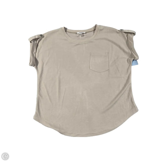 Top Short Sleeve By Cable And Gauge In Cream, Size: S