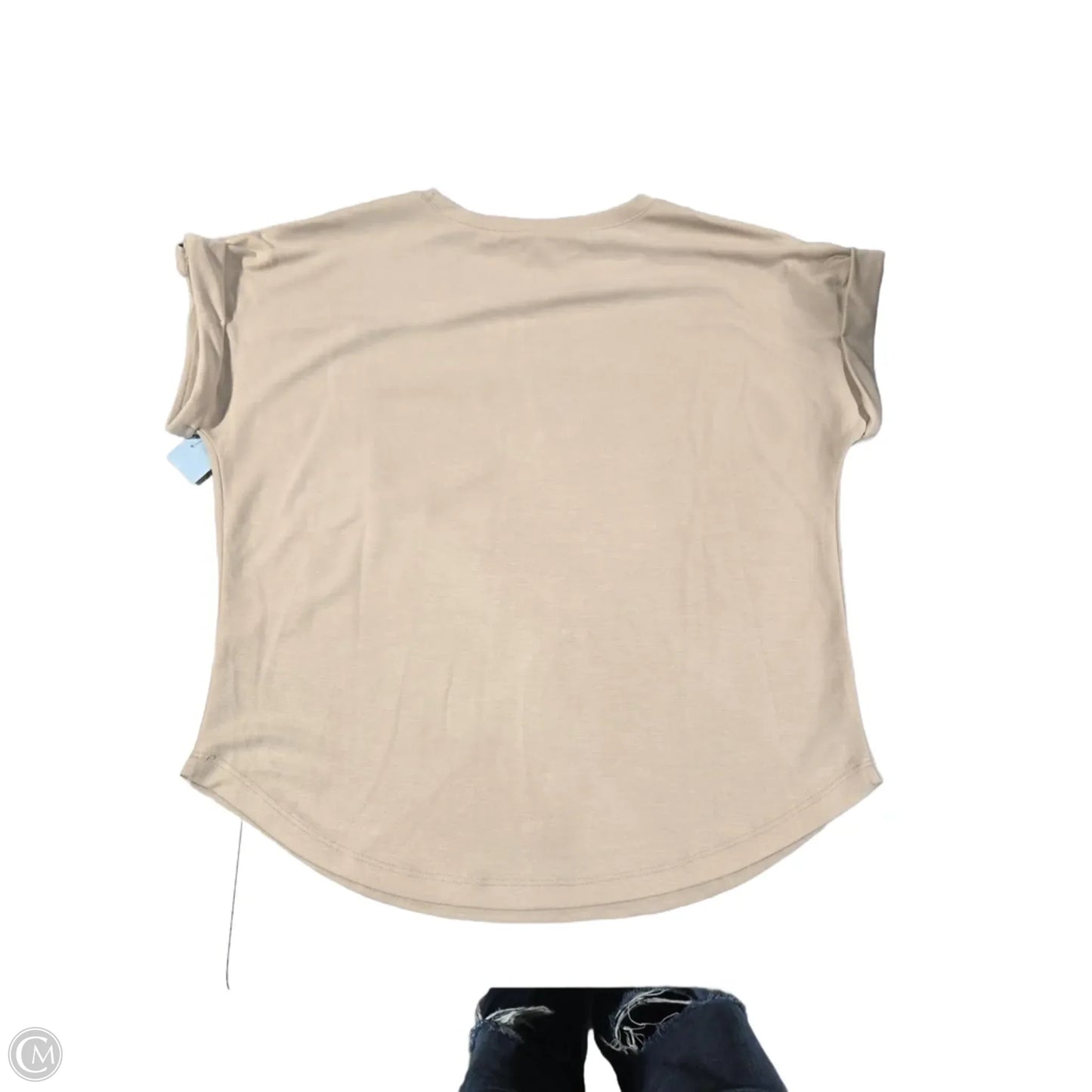 Top Short Sleeve By Cable And Gauge In Cream, Size: S