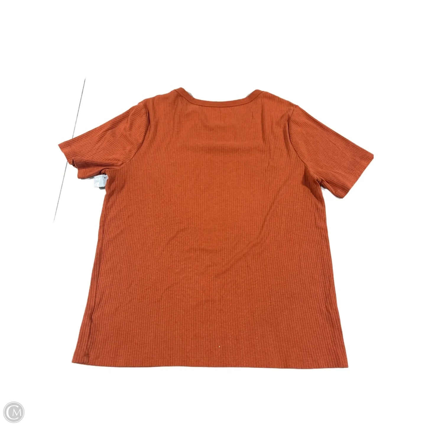 Top Short Sleeve Basic By A New Day In Orange, Size: Xxl