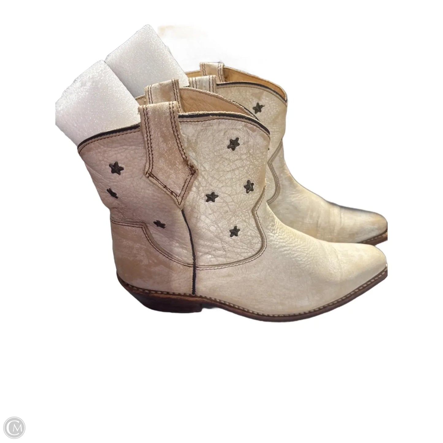 Boots Leather By Bed Stu In White, Size: 8