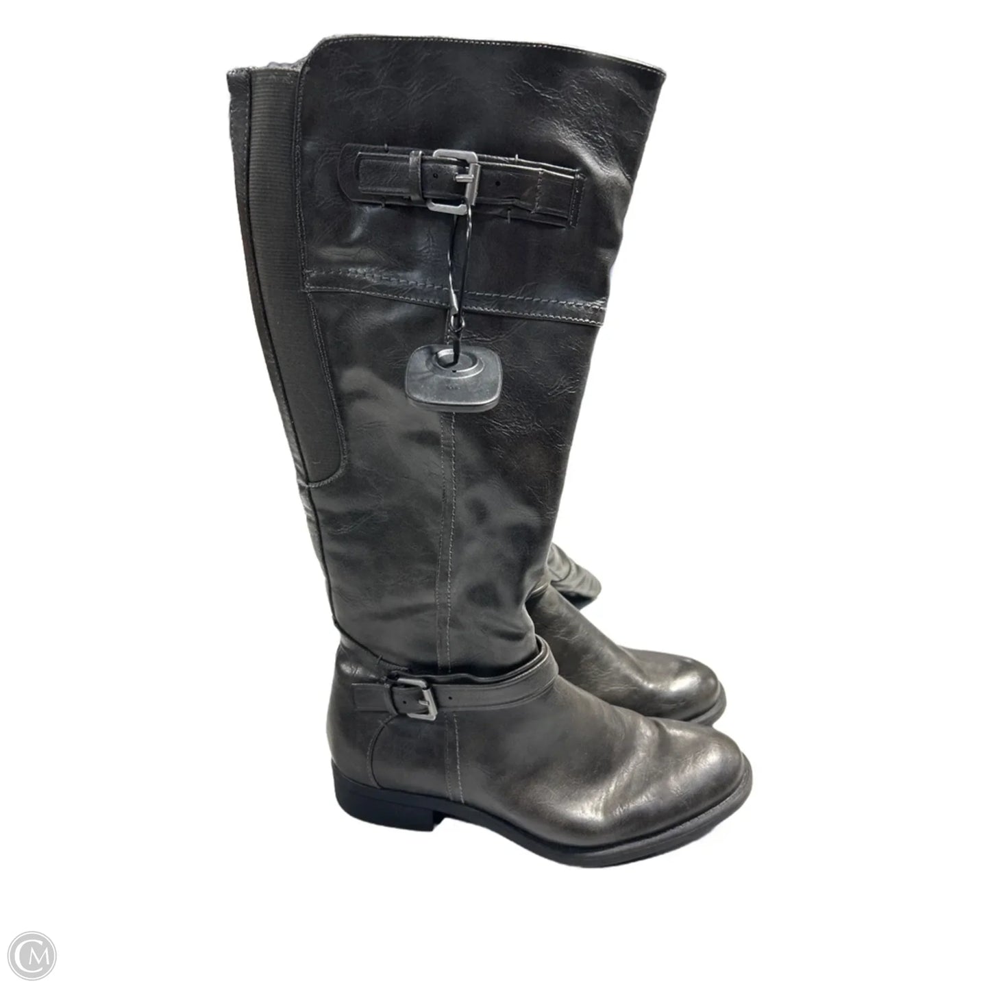 Boots Mid-calf Flats By Relativity In Grey, Size: 7.5