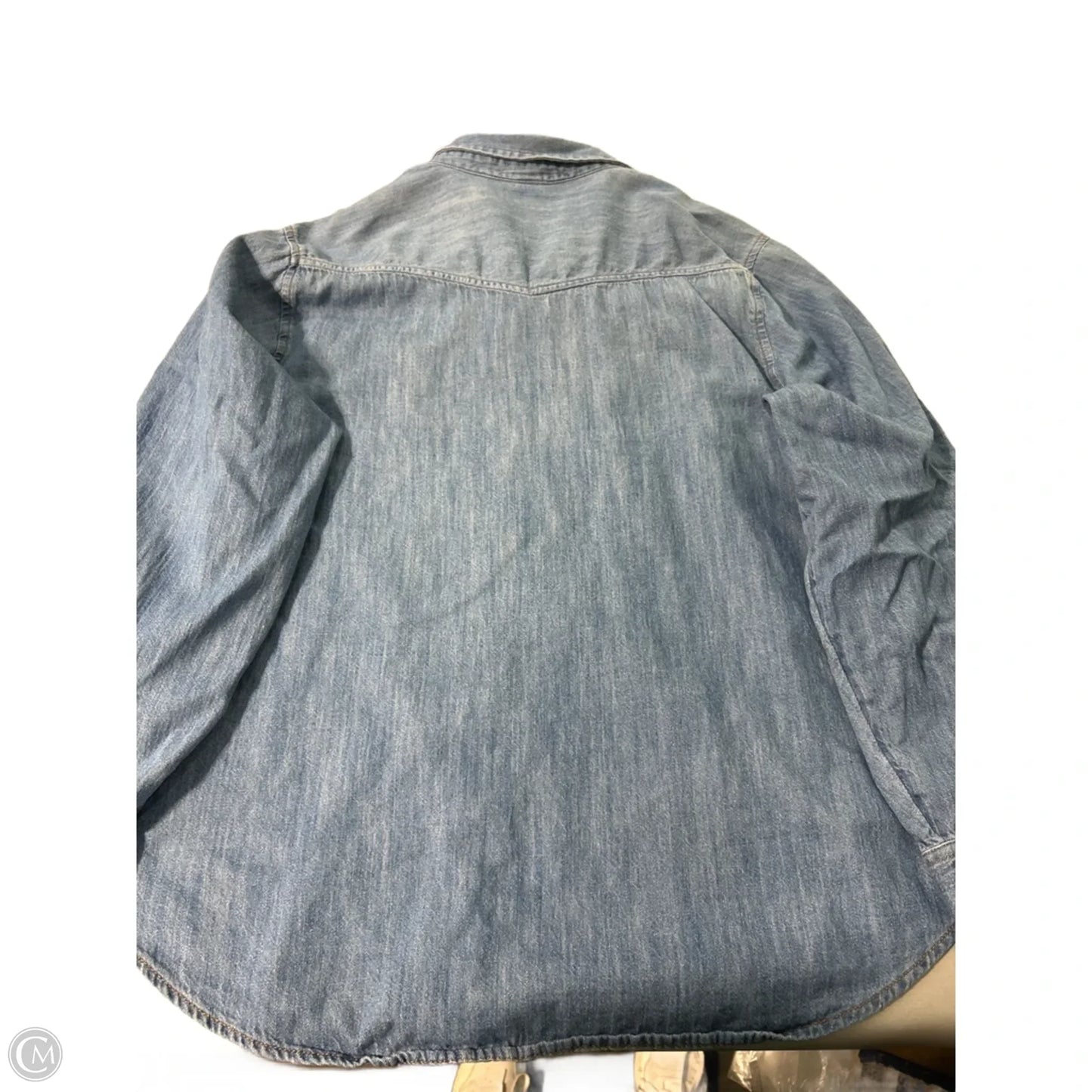 Top Long Sleeve By Old Navy In Blue, Size: Xxl