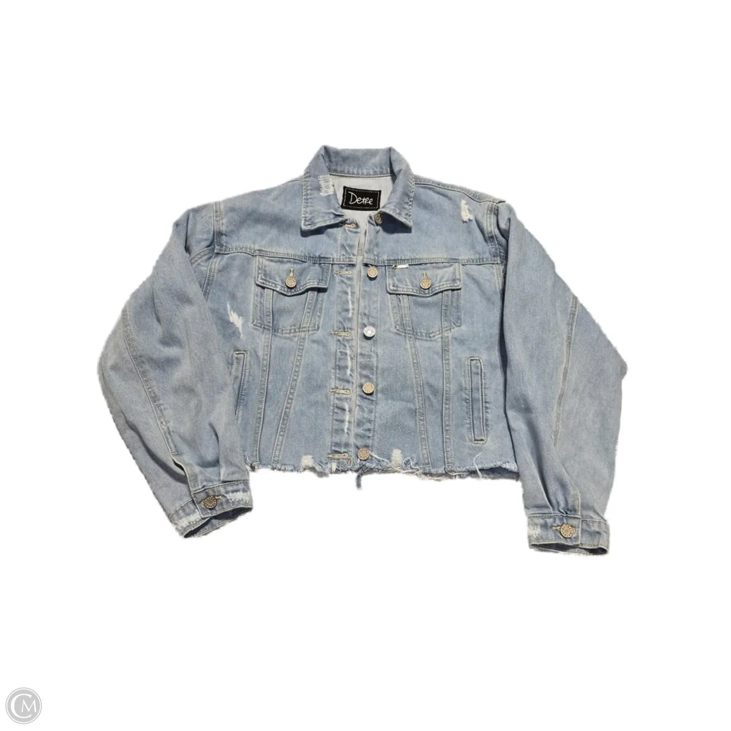 Jacket Denim By Cmb In Blue Denim, Size: M