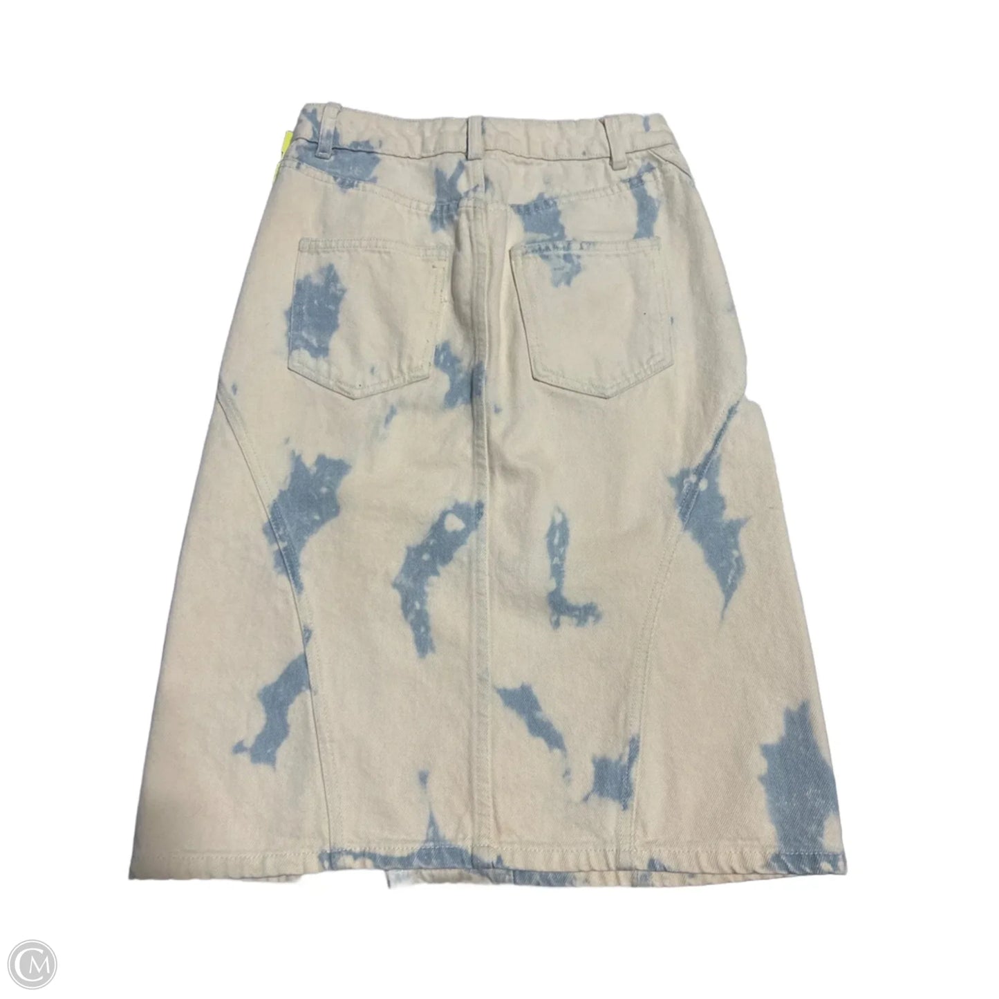 Skirt Midi By Future Collective In Blue & Cream, Size: 0