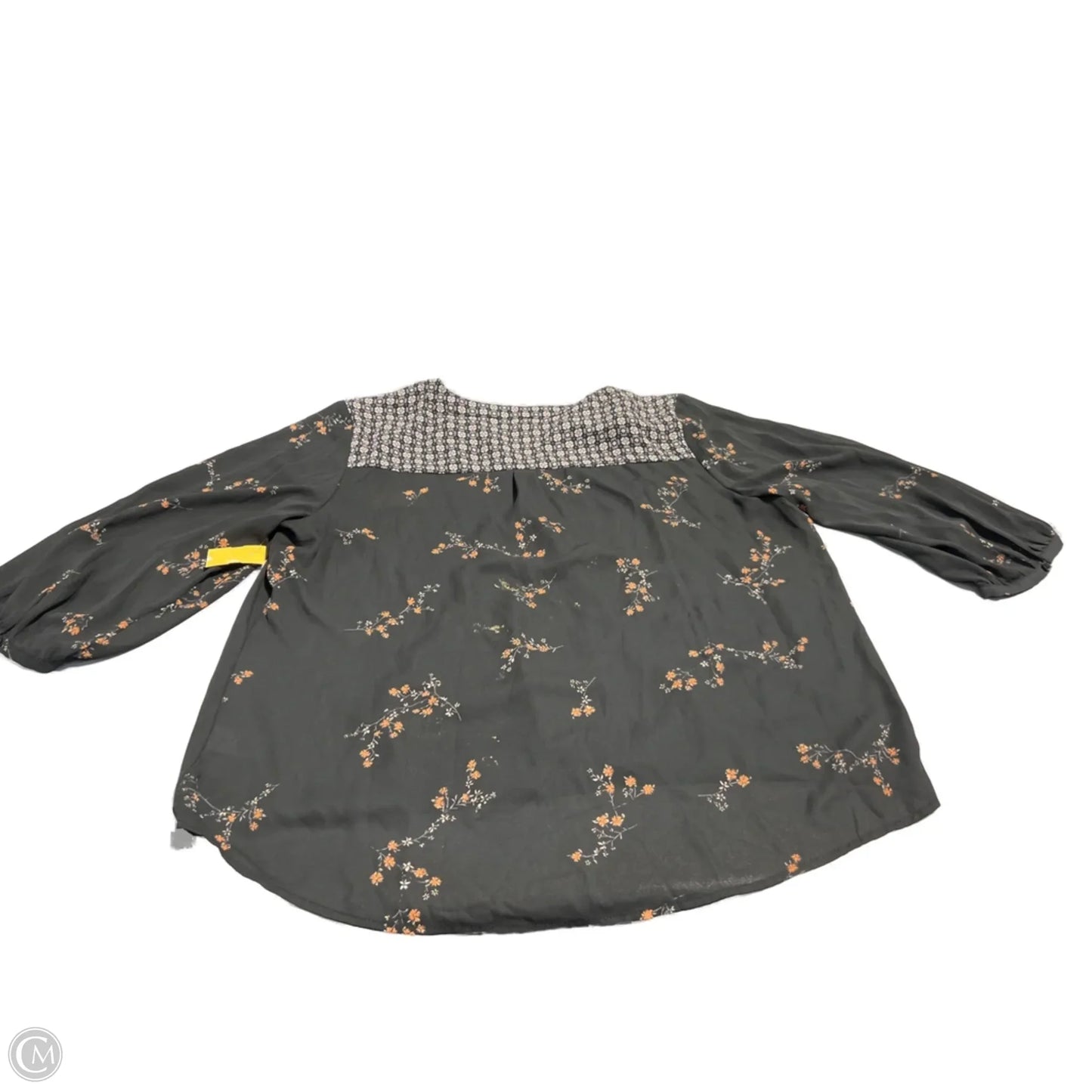 Blouse 3/4 Sleeve By Maurices In Black, Size: Xl