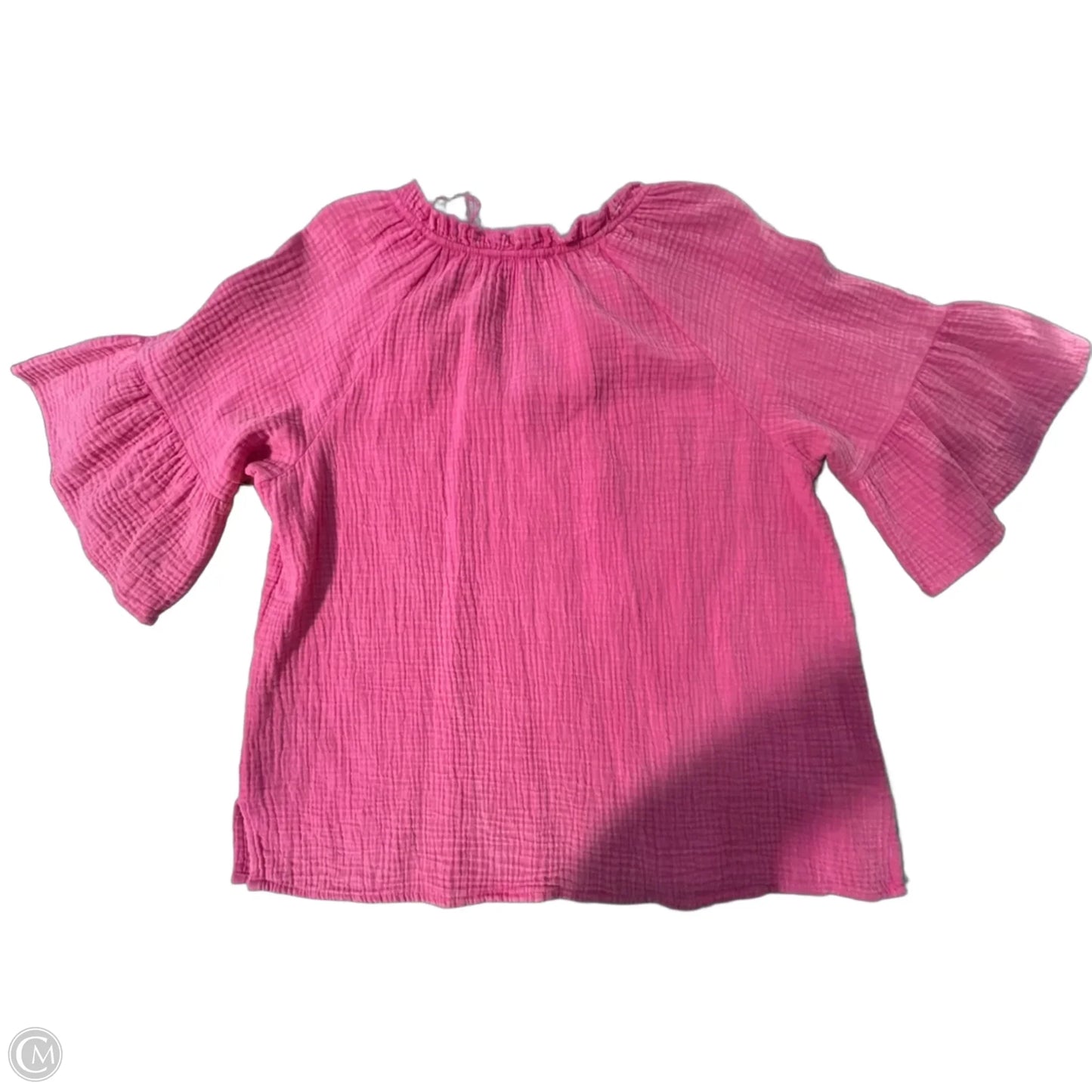 Top 3/4 Sleeve By Tribal In Pink, Size: S