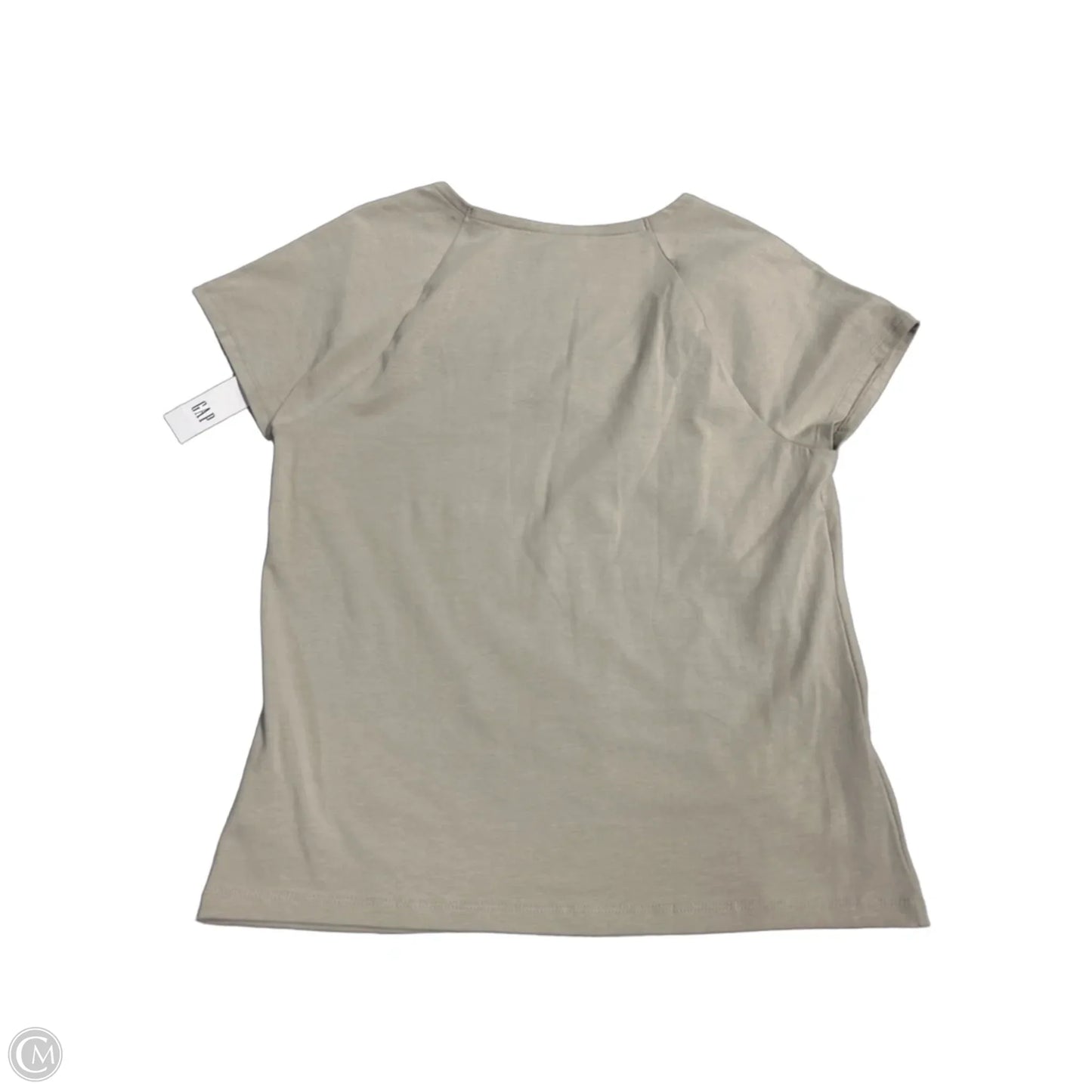Top Short Sleeve By Gap In Tan, Size: L