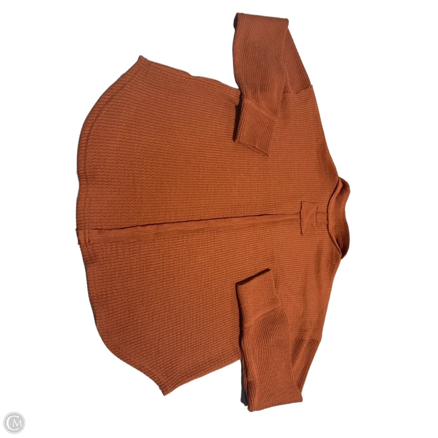 Top Long Sleeve By Blu Pepper In Orange, Size: Xl
