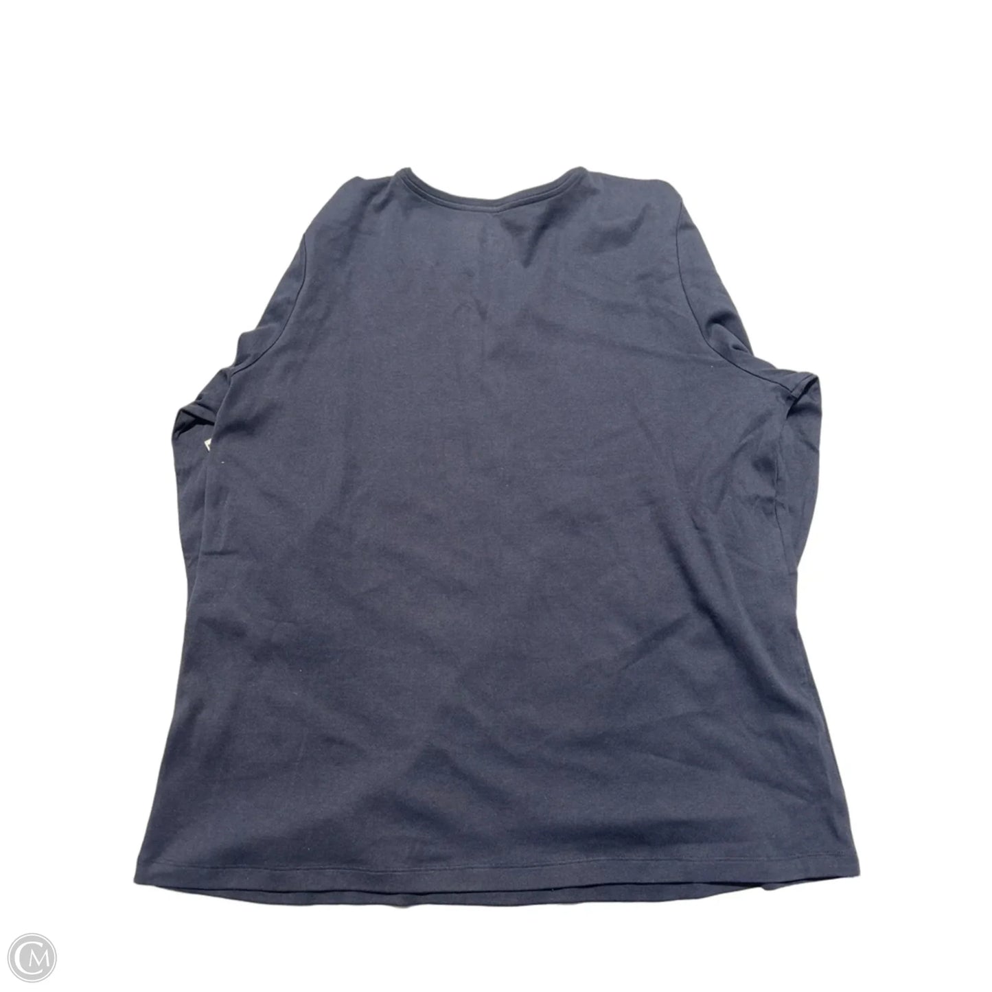 Top 3/4 Sleeve By Cj Banks In Navy, Size: 2x