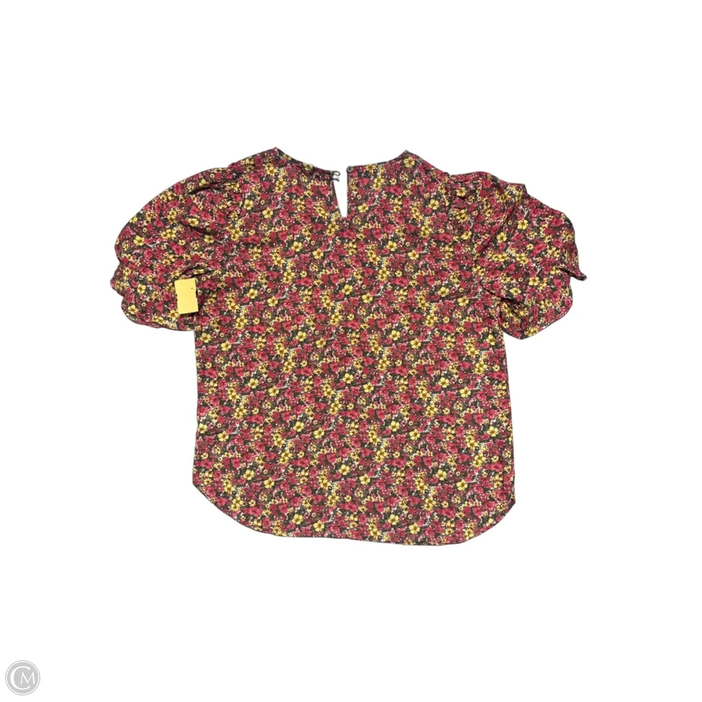 Blouse Short Sleeve By Pleione In Floral Print, Size: M