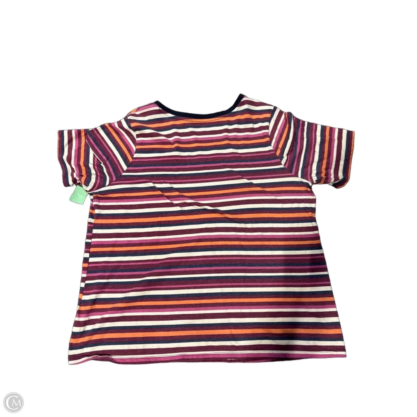 Top Short Sleeve Basic By Lane Bryant In Striped Pattern, Size: 1x