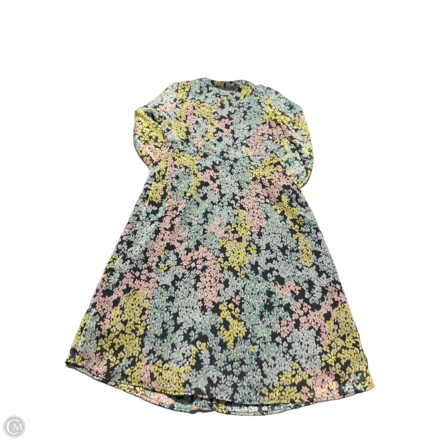 Dress Casual Midi By Loft In Blue & Pink, Size: Sp