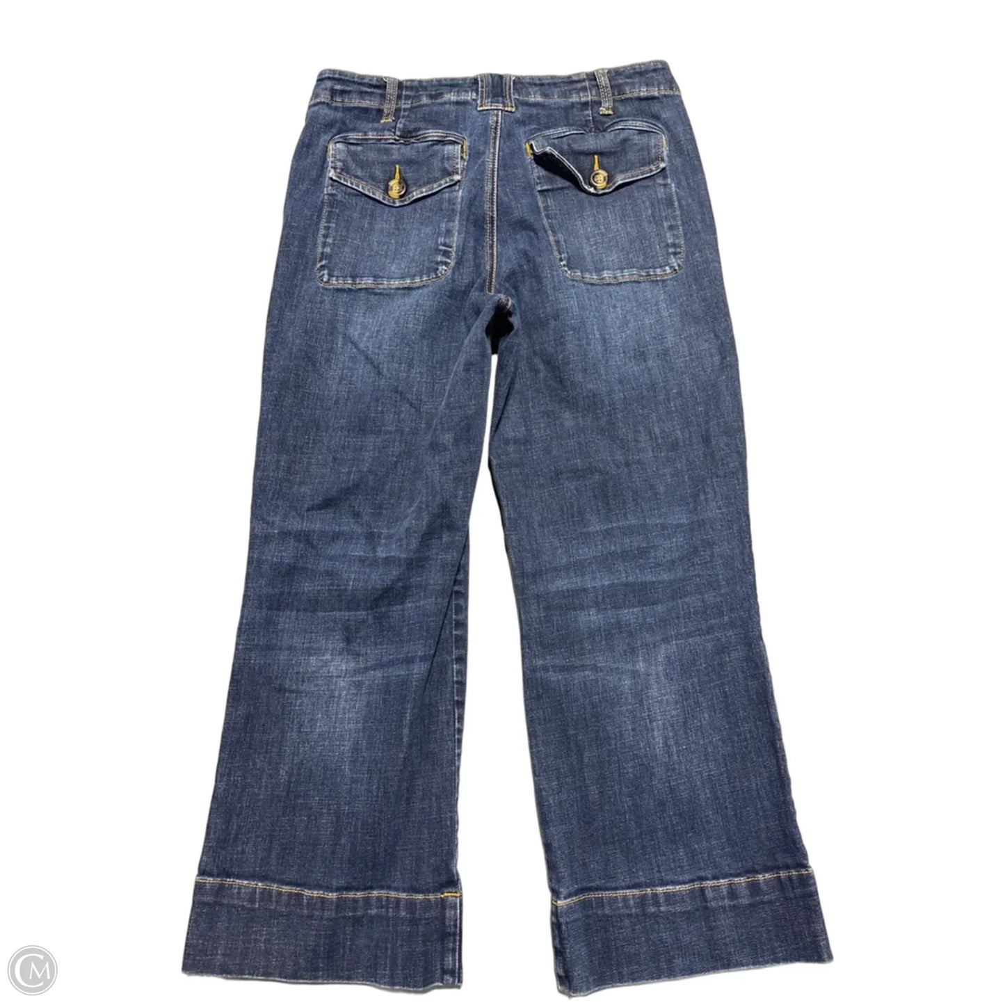 Jeans Boyfriend By Cabi In Blue Denim, Size: 8
