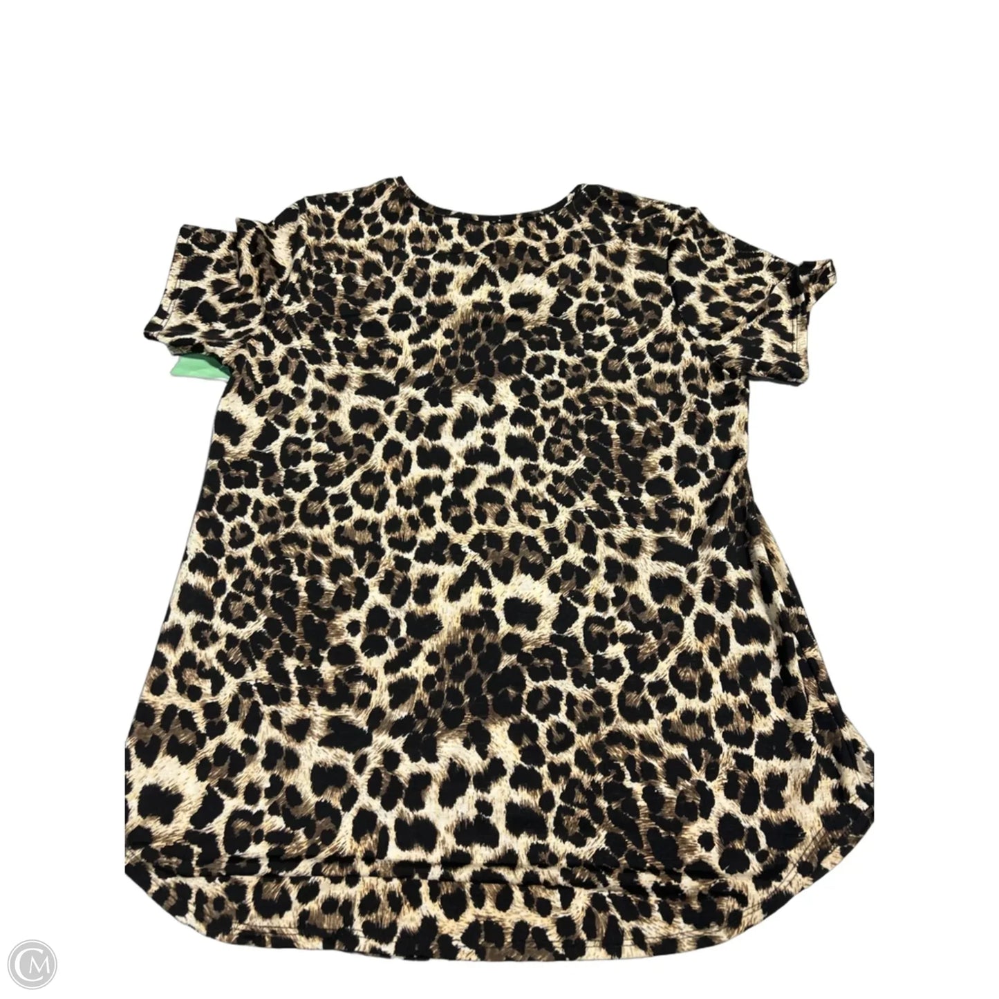 Top Short Sleeve By Heimish Usa In Animal Print, Size: S