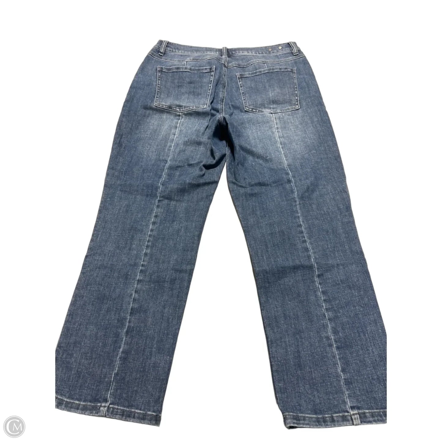 Jeans Straight By Cabi In Blue Denim, Size: 10