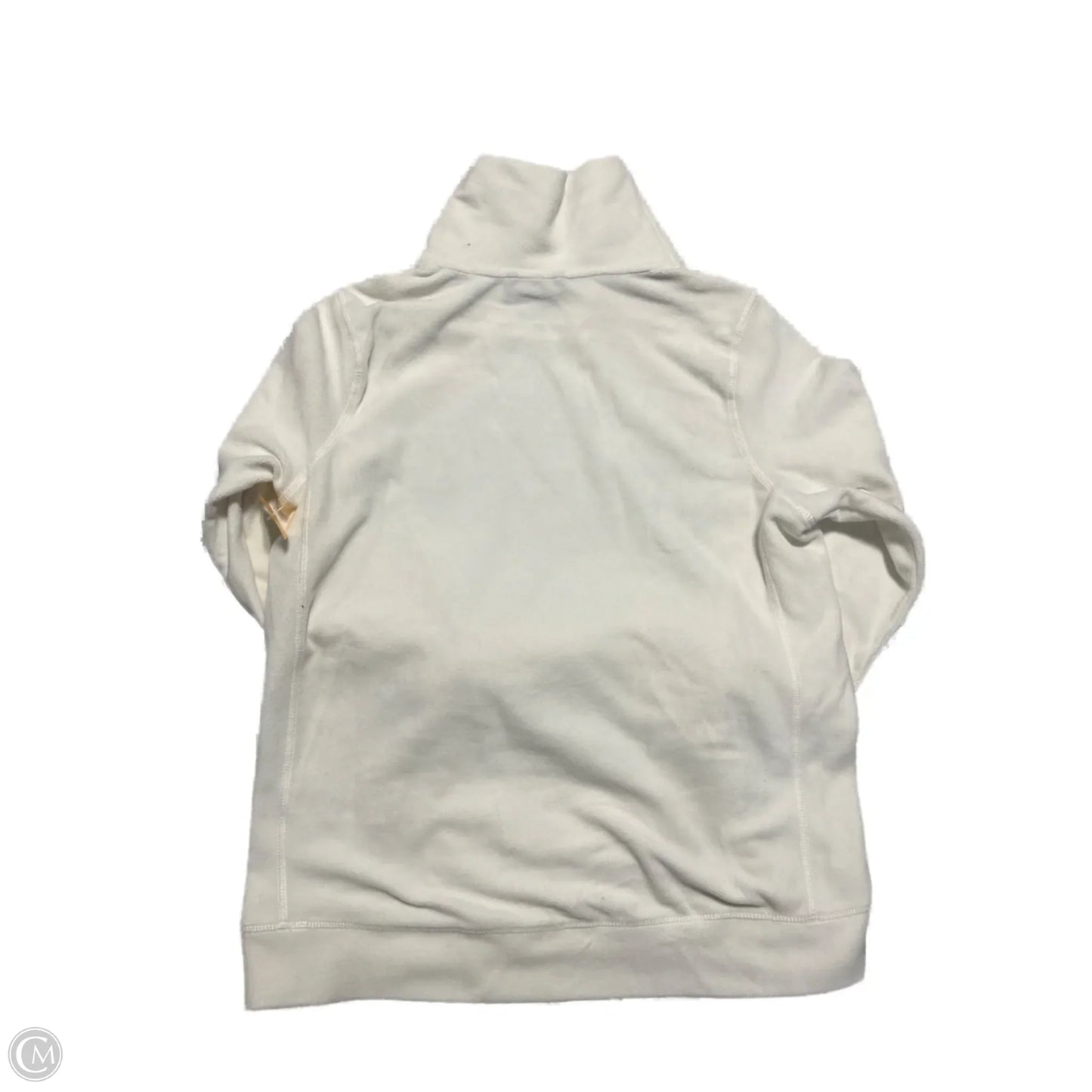 Top Long Sleeve By Calvin Klein In White, Size: S