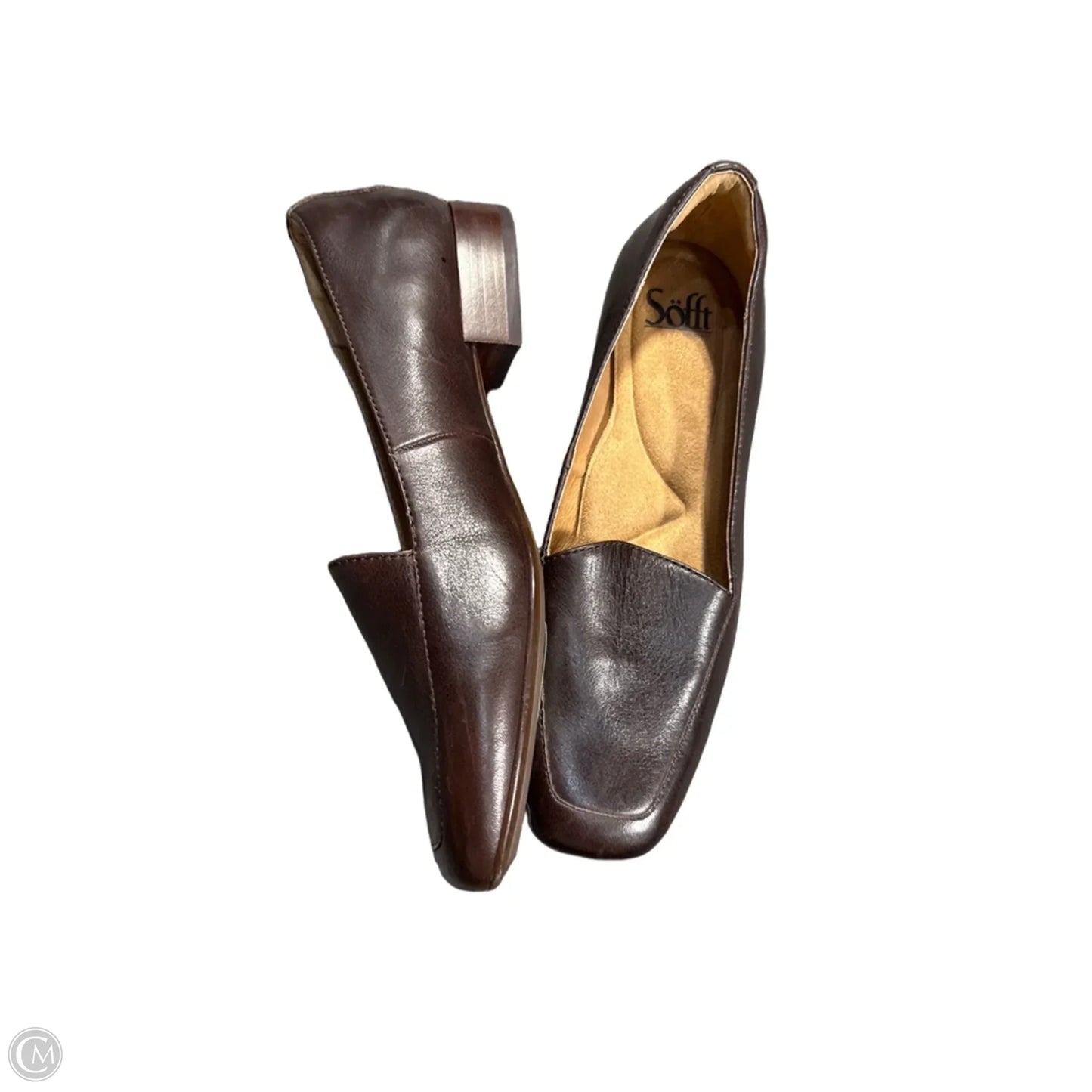 Shoes Flats By Sofft In Brown, Size: 7