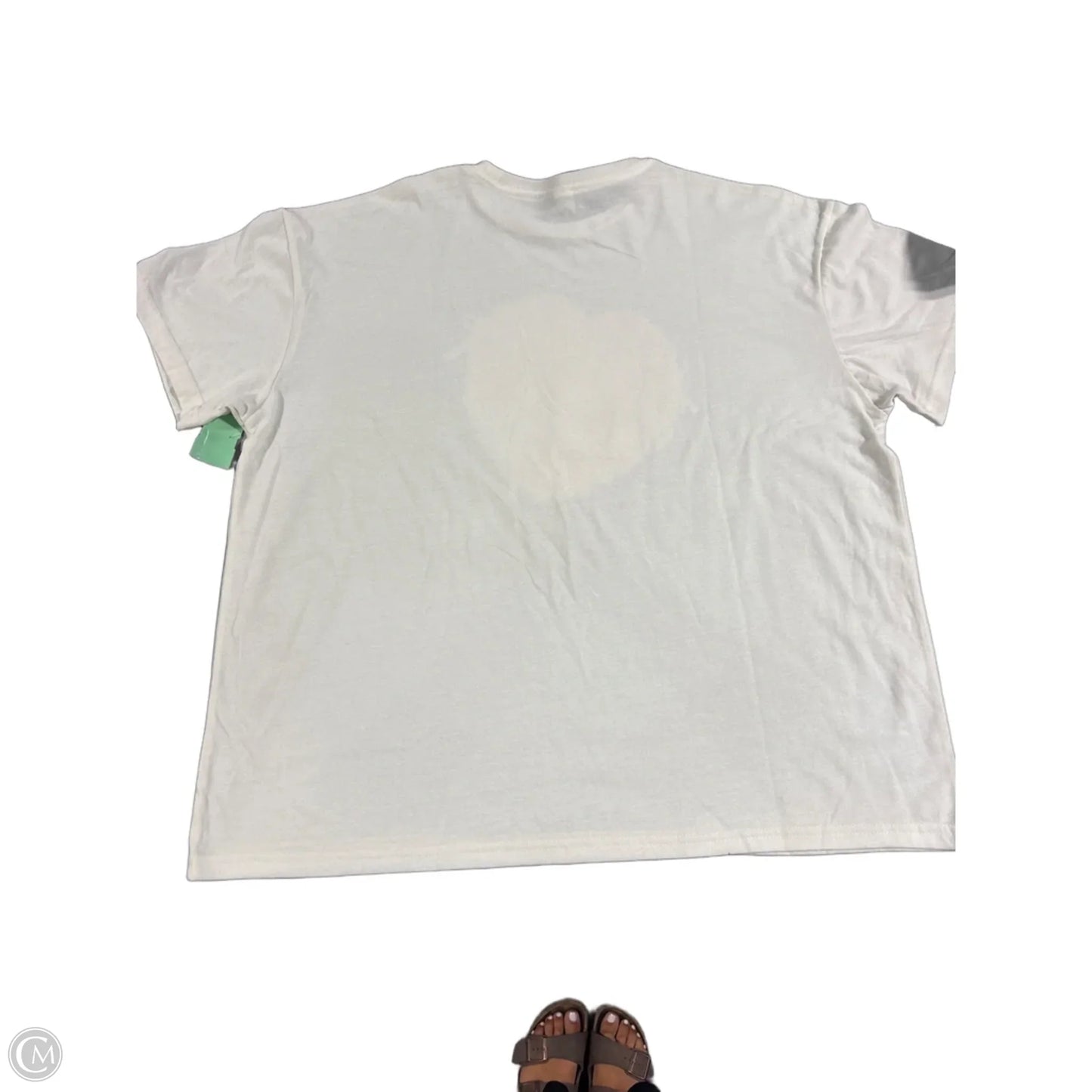 Top Short Sleeve Basic By Cmc In Cream, Size: L