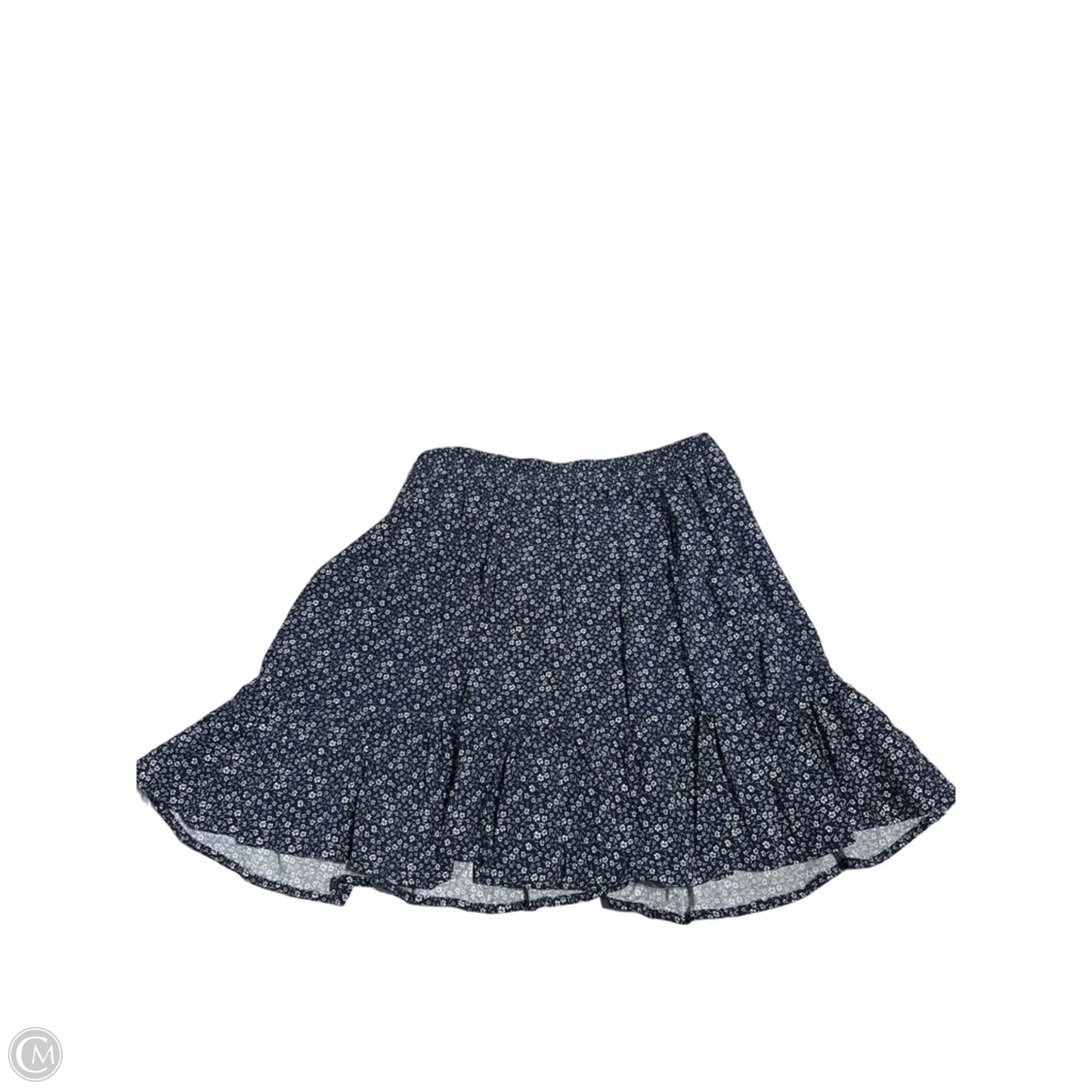 Skirt Mini & Short By Cynthia Rowley In Blue & White, Size: L
