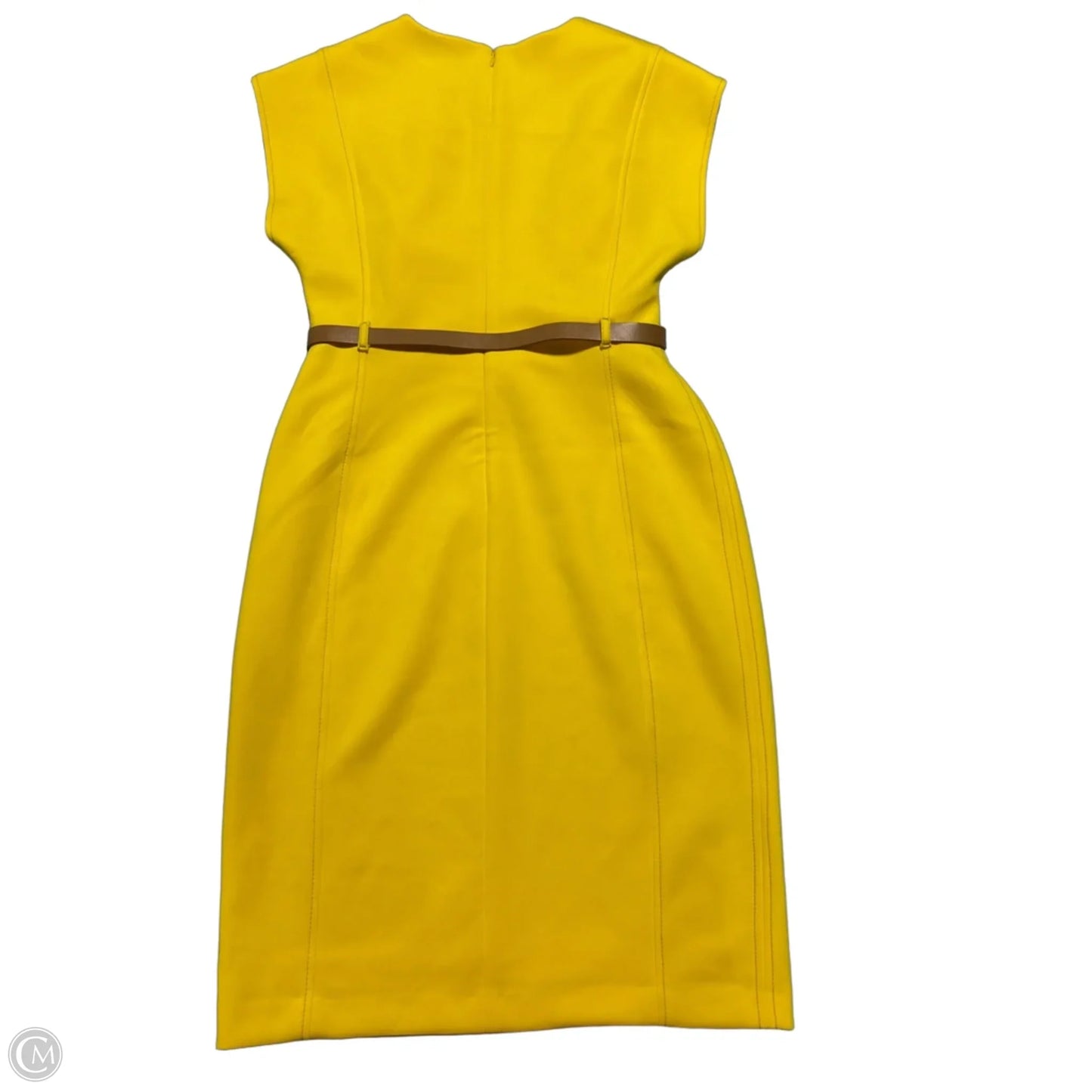 Dress Party Midi By Calvin Klein In Yellow, Size: M