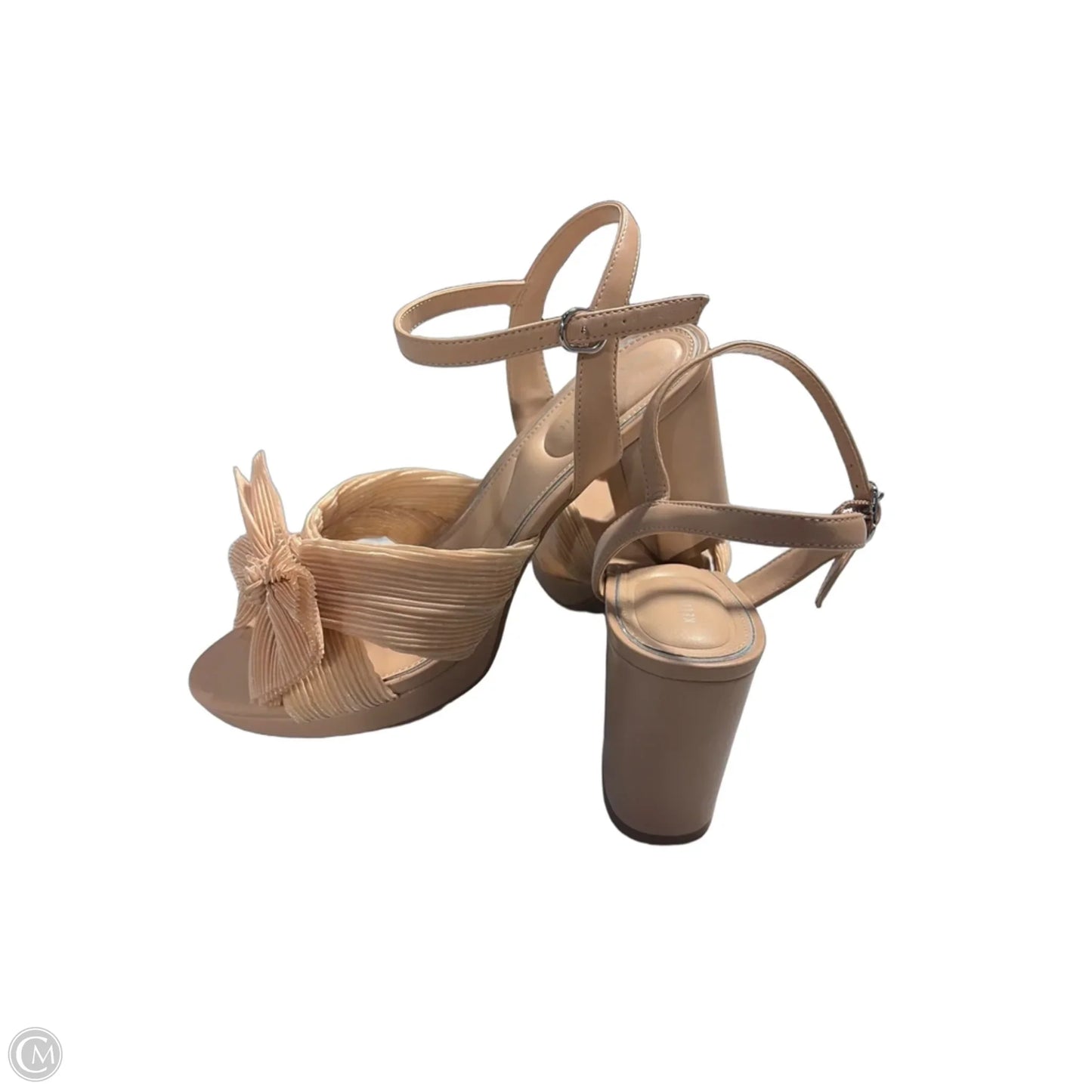 Shoes Heels Block By Kelly And Katie In Tan, Size: 11