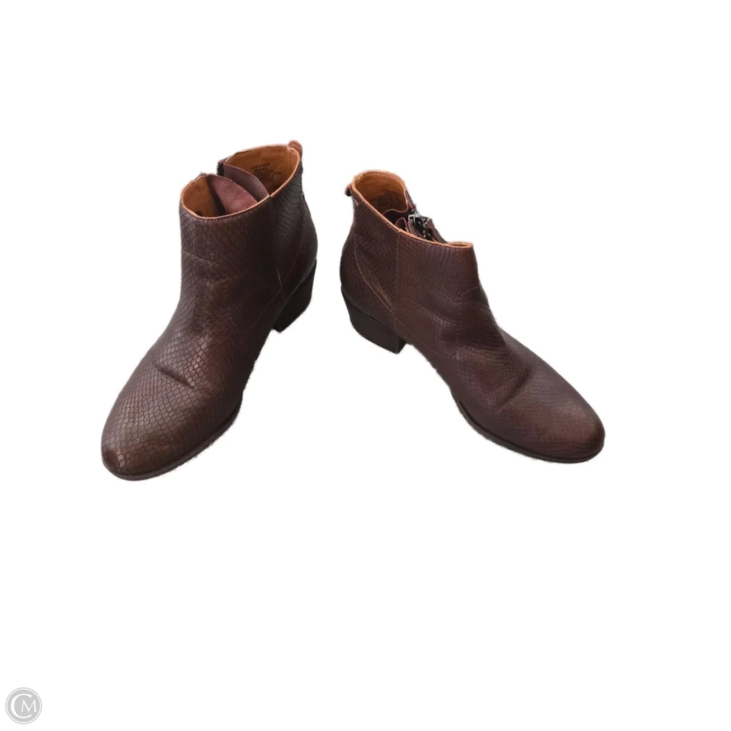 Boots Ankle Heels By Lucky Brand In Brown, Size: 9