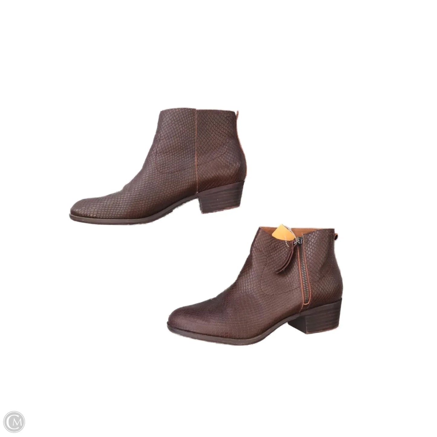 Boots Ankle Heels By Lucky Brand In Brown, Size: 9