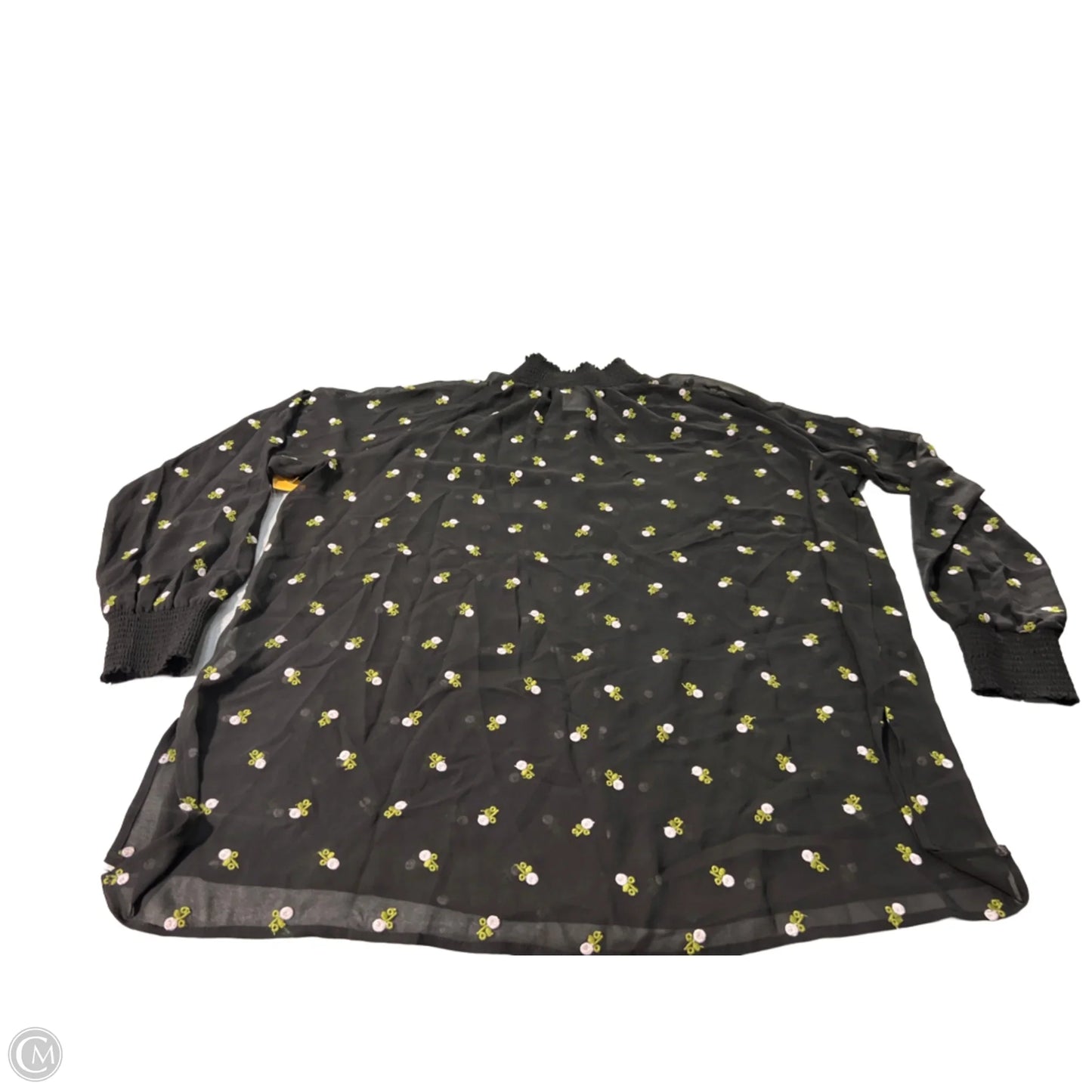 Blouse Long Sleeve By Cabi In Floral Print, Size: S