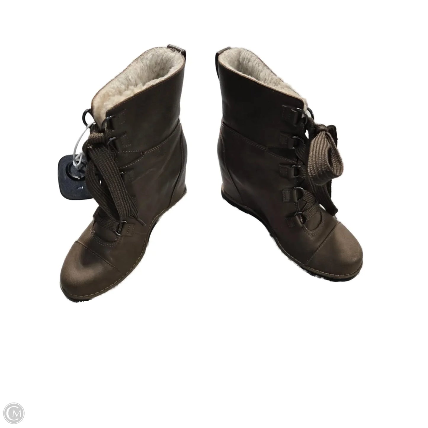 Boots Mid-calf Flats By Universal Thread In Brown, Size: 7