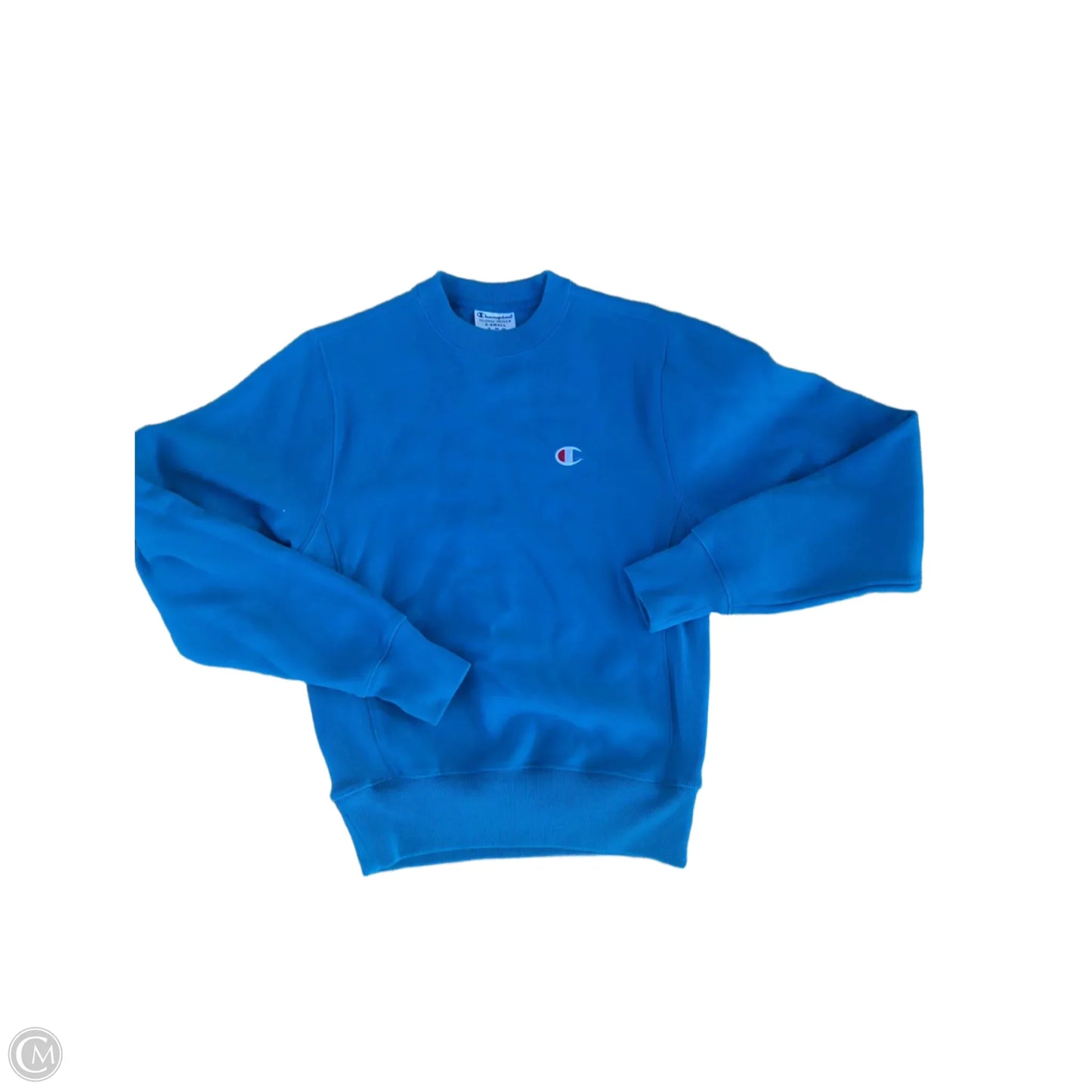 Top Long Sleeve By Champion In Blue, Size: Xs